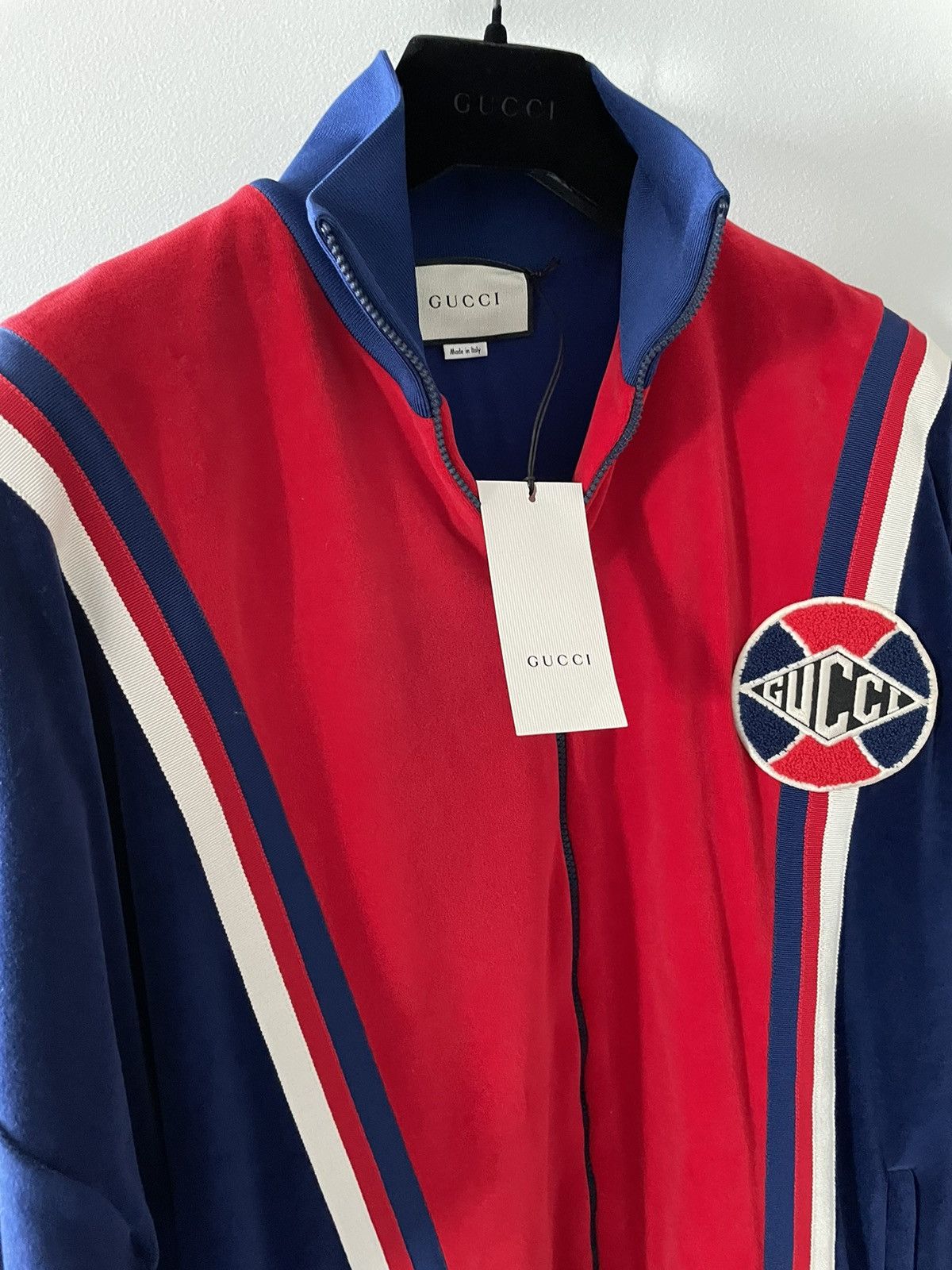 Gucci Super Limited Gucci Runway Logo Velvet Velour Track Jacket Size US XL / EU 56 / 4 - 21 Thumbnail
