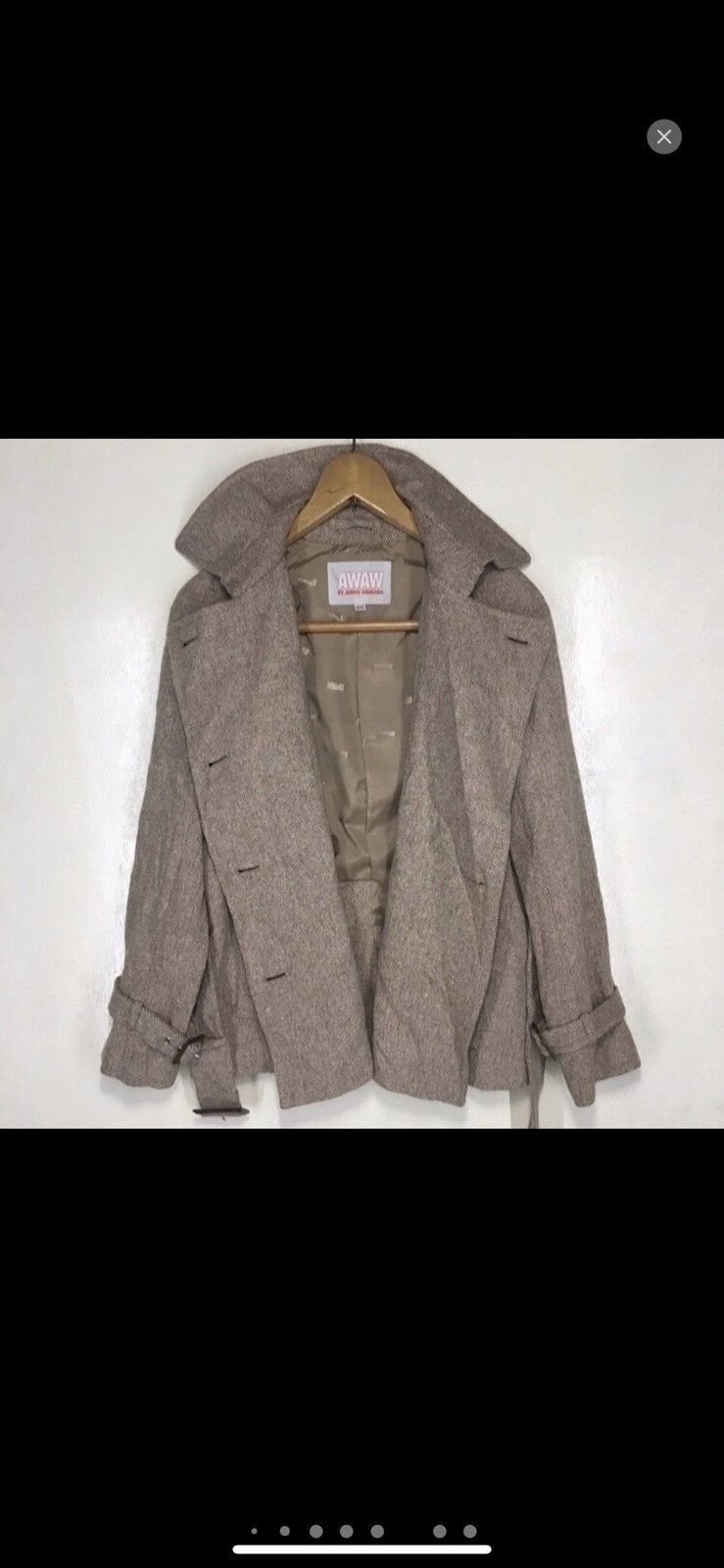 Designer × Junko Shimada AWAW by Junko Shimada Wool Monogram Double Breast Parkas Size US M / EU 48-50 / 2 - 9 Thumbnail
