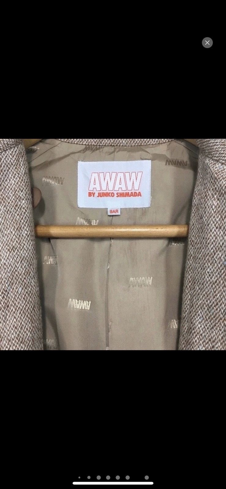 Designer × Junko Shimada AWAW by Junko Shimada Wool Monogram Double Breast Parkas Size US M / EU 48-50 / 2 - 10 Thumbnail