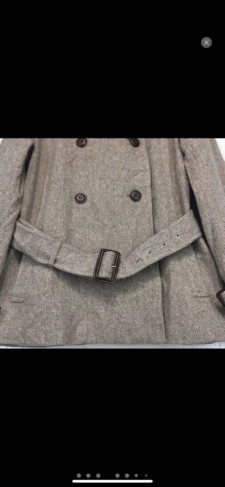 Designer × Junko Shimada AWAW by Junko Shimada Wool Monogram Double Breast Parkas Size US M / EU 48-50 / 2 - 4 Thumbnail