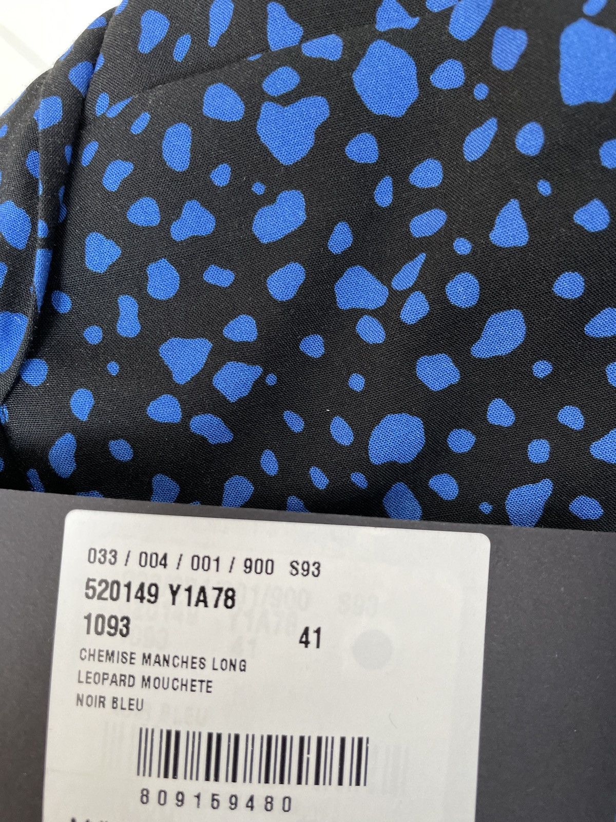 Hedi Slimane × Saint Laurent Paris × Yves Saint Laurent Brand NEW $1,200 Value Super Runway Sold Out Leopard Shirt Size US L / EU 52-54 / 3 - 5 Thumbnail