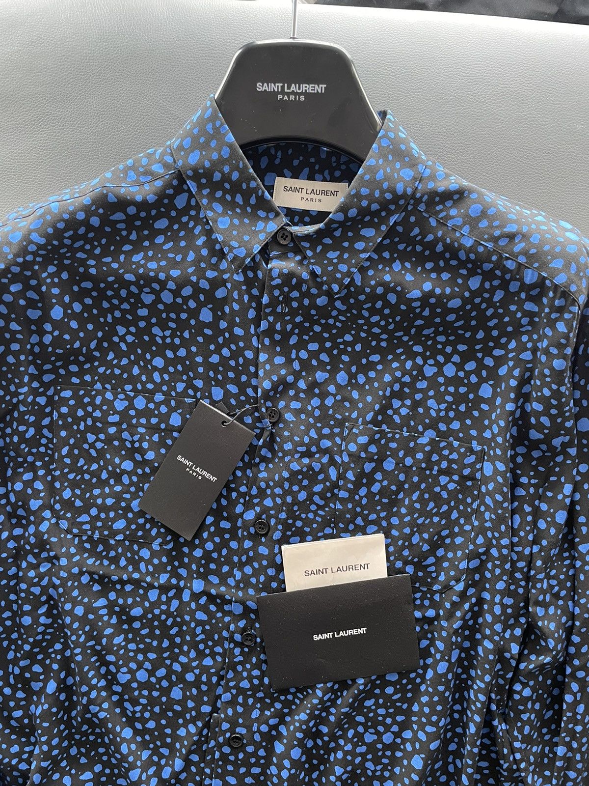 Hedi Slimane × Saint Laurent Paris × Yves Saint Laurent Brand NEW $1,200 Value Super Runway Sold Out Leopard Shirt Size US L / EU 52-54 / 3 - 18 Thumbnail