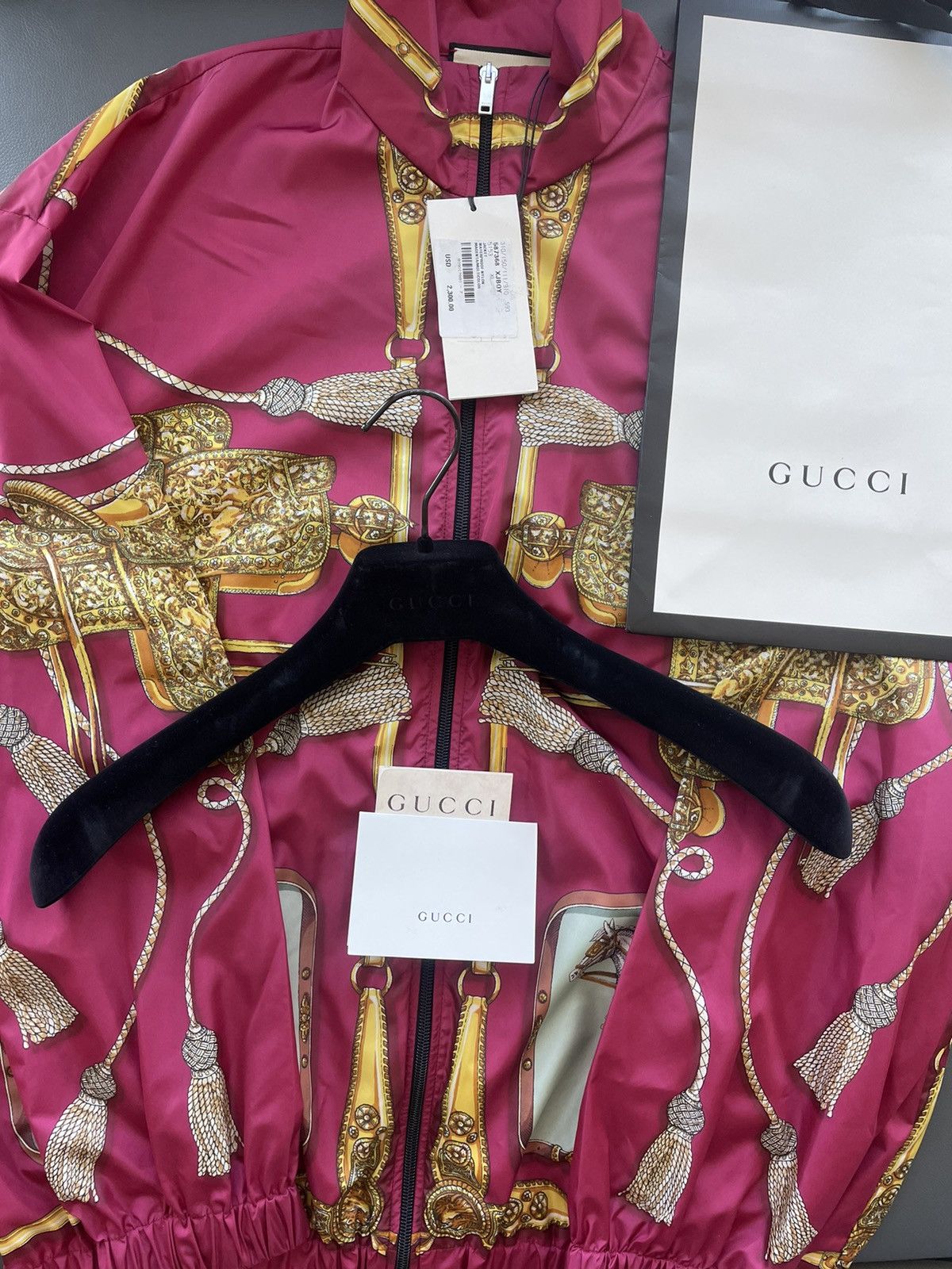 $2,600 Value Super Runway Gucci Bomber Waterproof