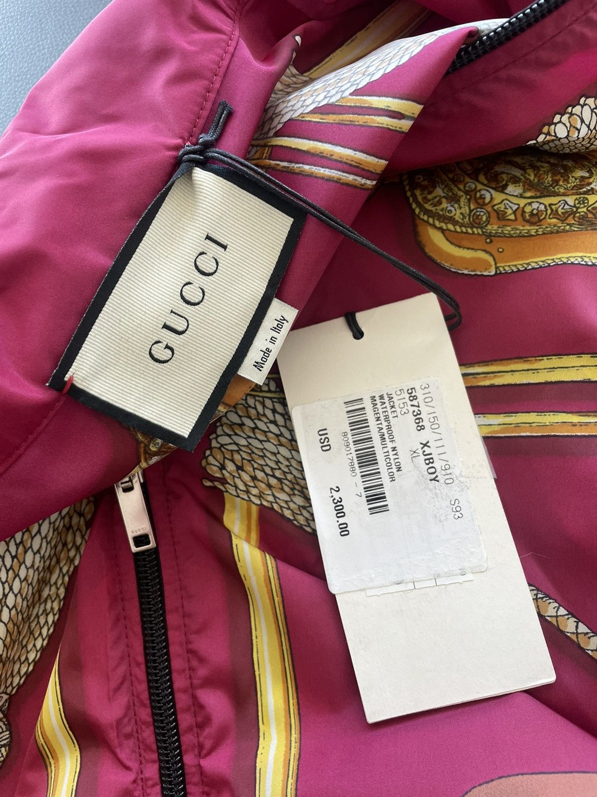 $2,600 Value Super Runway Gucci Bomber Waterproof