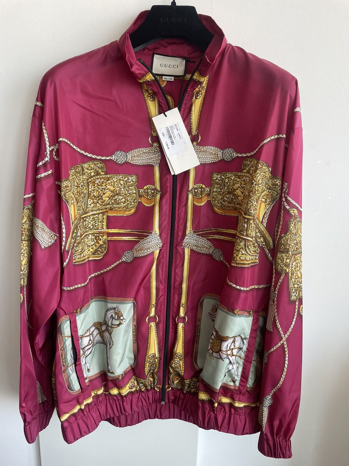 Rare $2600 Value Super Runway Horse Waterproof Nylon Bomber