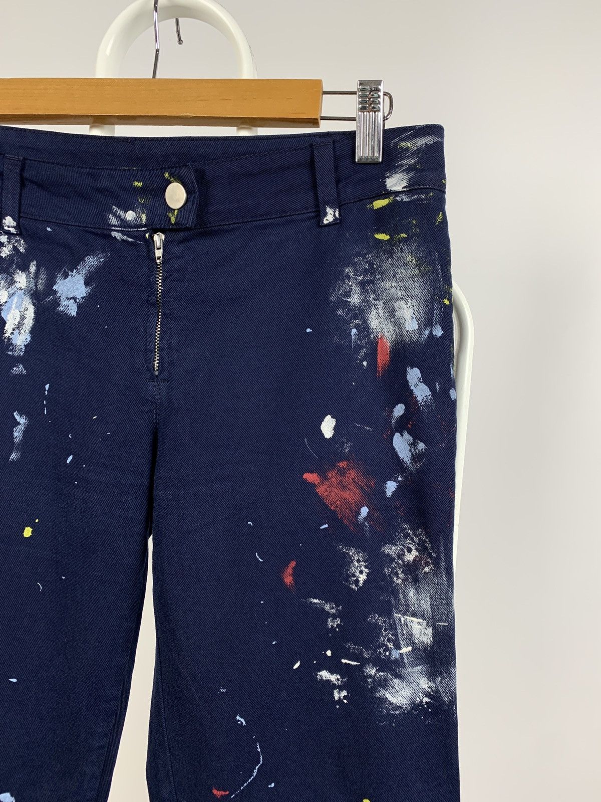 Alexander McQueen Alexander McQueen Biker Paint Splatter Ankle Zip Denim Pants Size 28" / US 6 / IT 42 - 6 Thumbnail