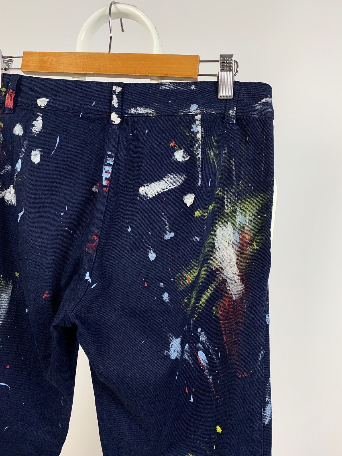 Alexander McQueen Alexander McQueen Biker Paint Splatter Ankle Zip Denim Pants Size 28" / US 6 / IT 42 - 13 Thumbnail