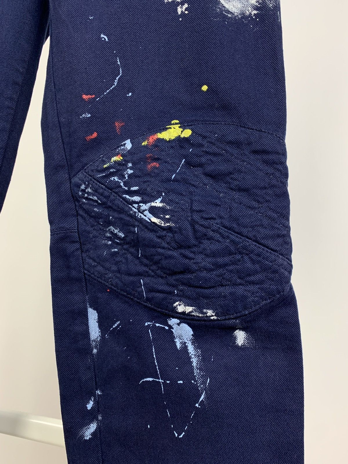 Alexander McQueen Alexander McQueen Biker Paint Splatter Ankle Zip Denim Pants Size 28" / US 6 / IT 42 - 8 Thumbnail
