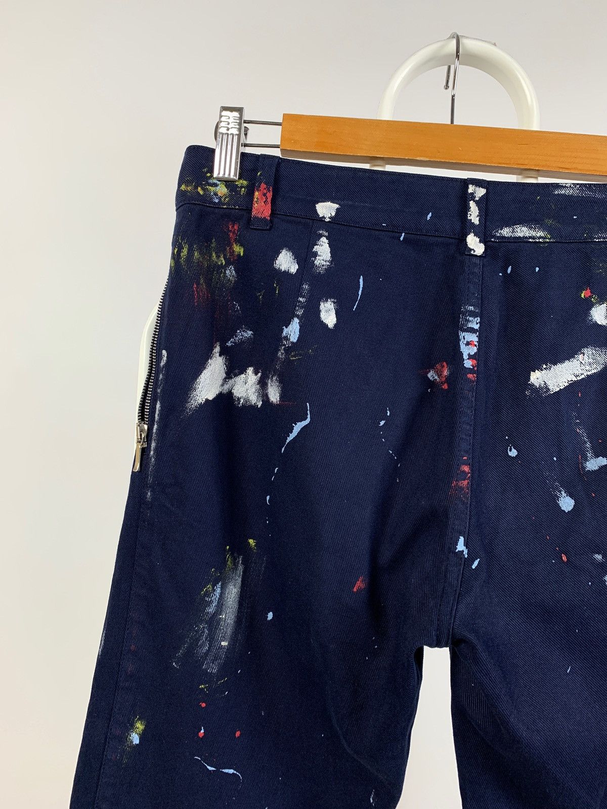 Alexander McQueen Alexander McQueen Biker Paint Splatter Ankle Zip Denim Pants Size 28" / US 6 / IT 42 - 14 Thumbnail