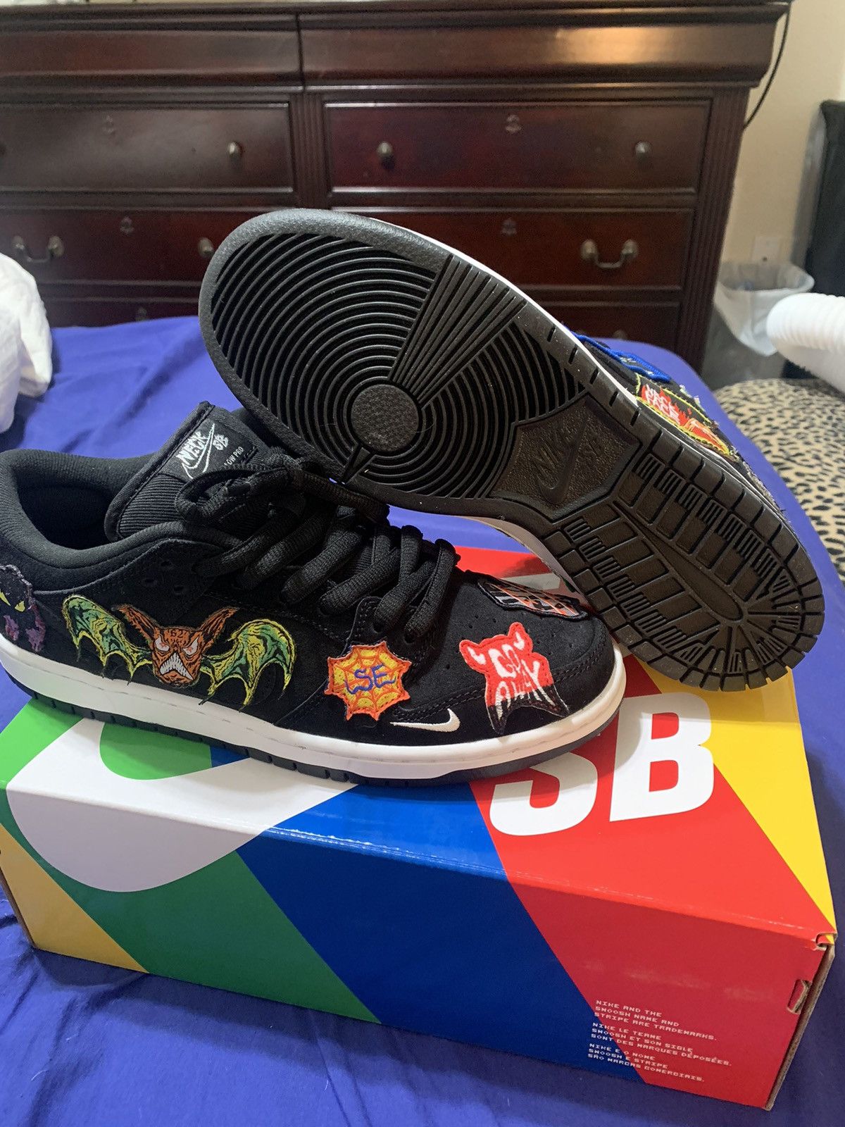 Neckface Nike Sb Dunk low X Neckface🔥🧬🪦⚰️ Size US 8 / EU 41 - 8 Thumbnail