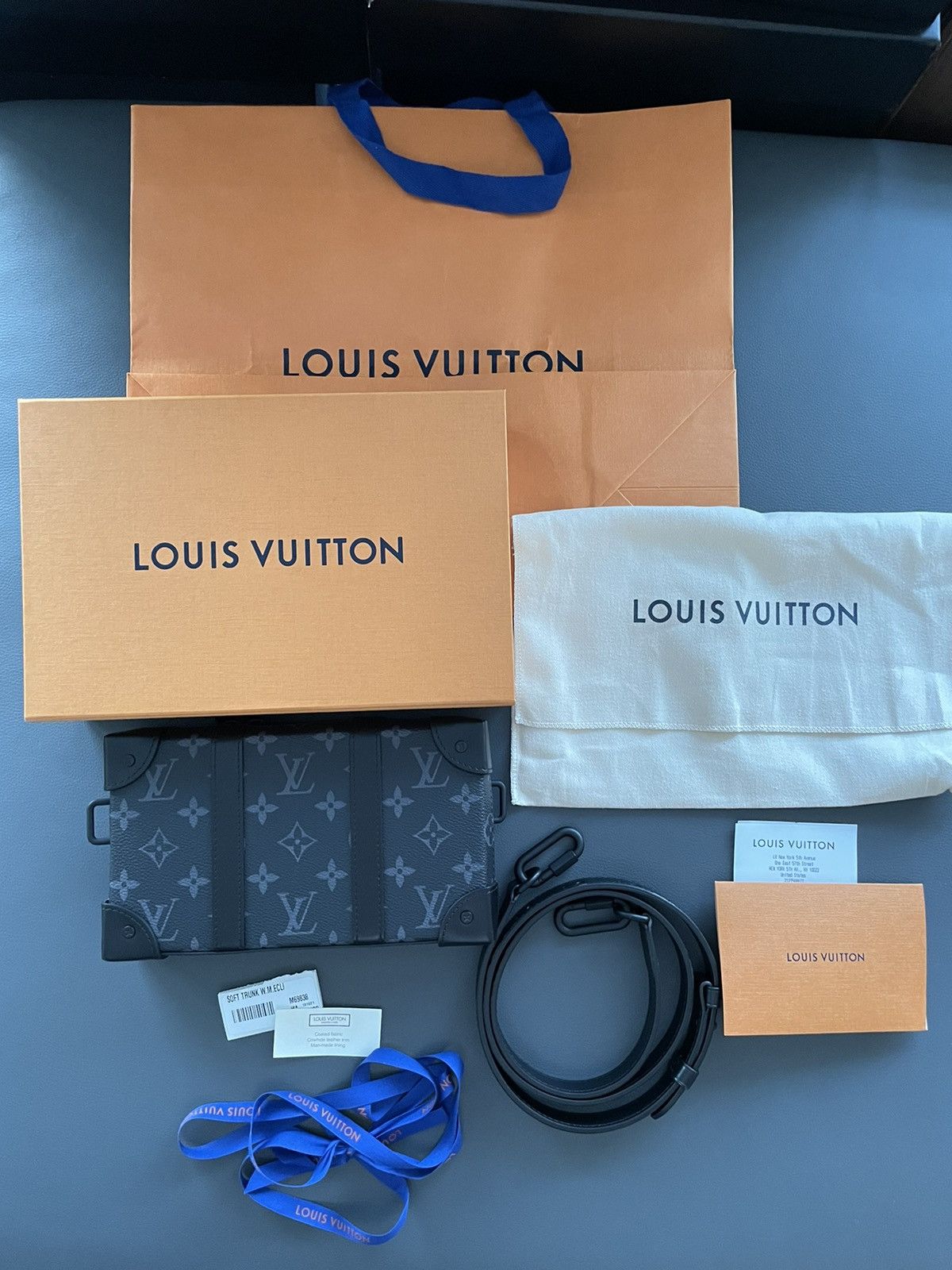 Louis Vuitton Super Rare Virgil Abloh Runway Monogram Leather Trunk Box Size ONE SIZE - 9 Thumbnail