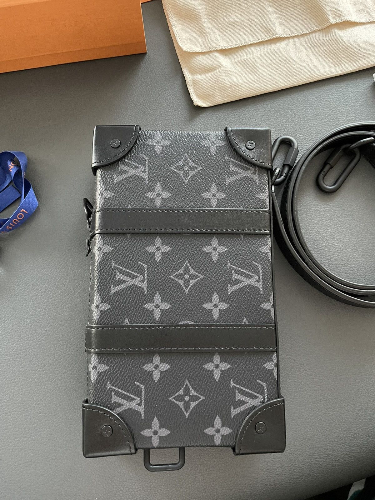 Louis Vuitton Super Rare Virgil Abloh Runway Monogram Leather Trunk Box Size ONE SIZE - 5 Thumbnail