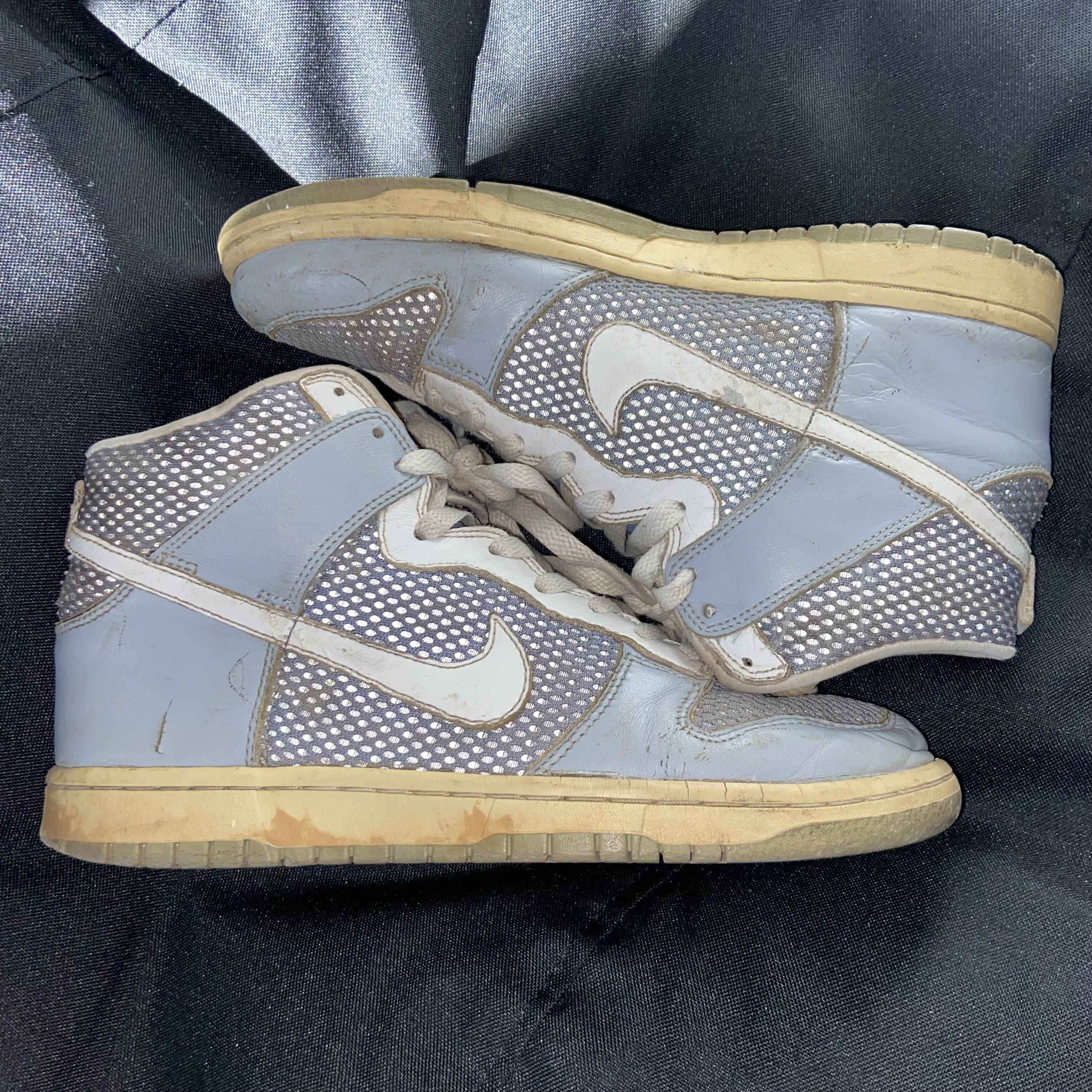 Nike REFLECTIVE VINTAGE DISTRESSED RARE HIGH DUNK COOL GREY Size US 8 / EU 41 - 1 Thumbnail
