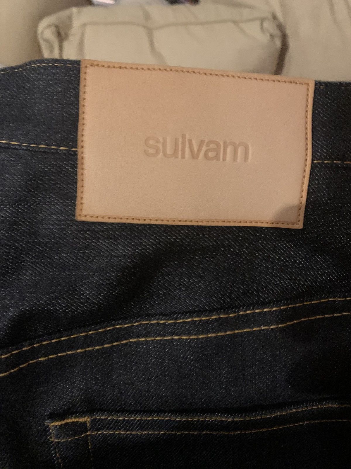 Sulvam Sulvan selvedge long leg flare denim Size US 32 / EU 48 - 4 Thumbnail