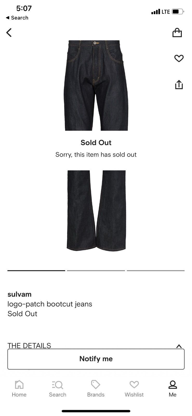 Sulvam Sulvan selvedge long leg flare denim Size US 32 / EU 48 - 6 Thumbnail