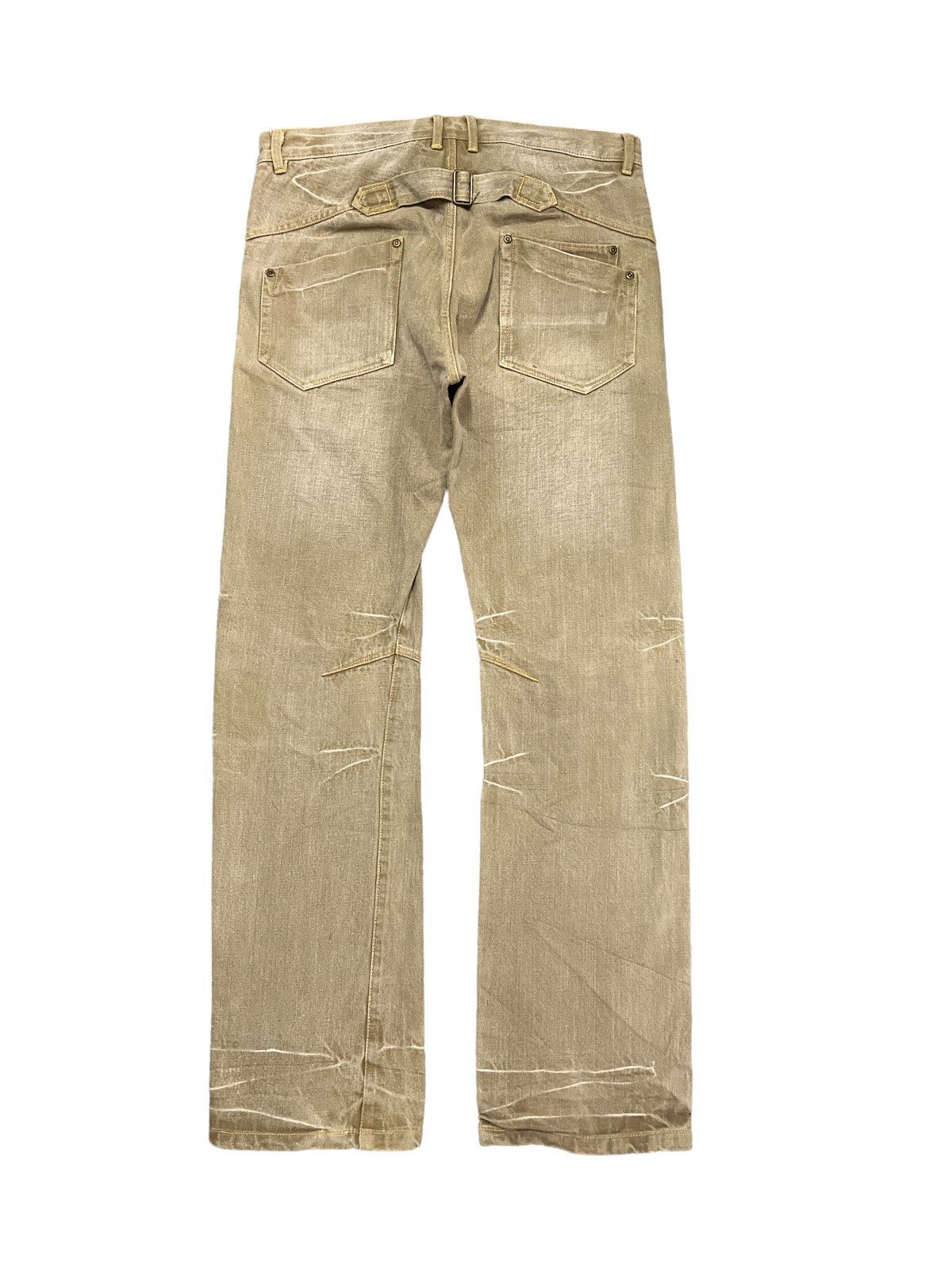 Hysteric Glamour RARE🔥OUTSIDE RED SALVAGE DISTRESSED DENIM PANTS Size US 34 / EU 50 - 7 Thumbnail