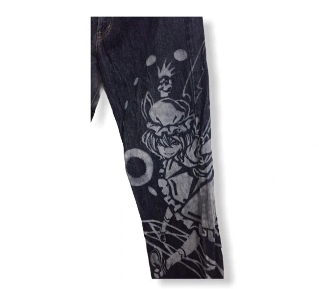 Japanese Brand Flare Vintage anime sakura jean pant denim Size US 35 - 3 Thumbnail