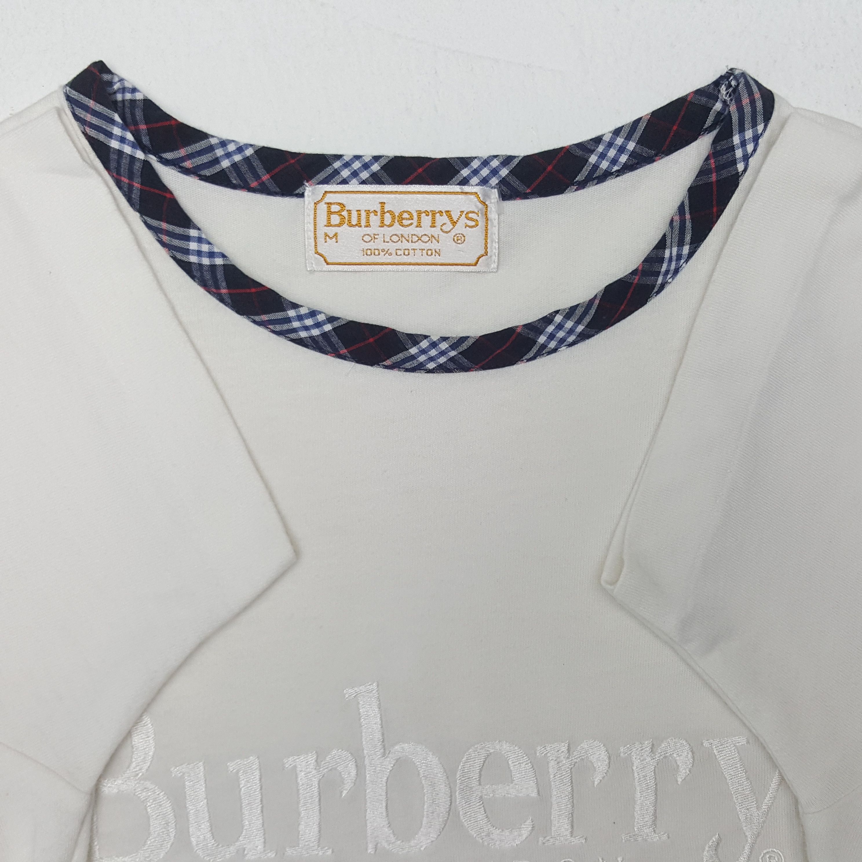 Burberry Vintage Burberrys Of London Nova Check Tshirt Size S / US 4 / IT 40 - 4 Thumbnail