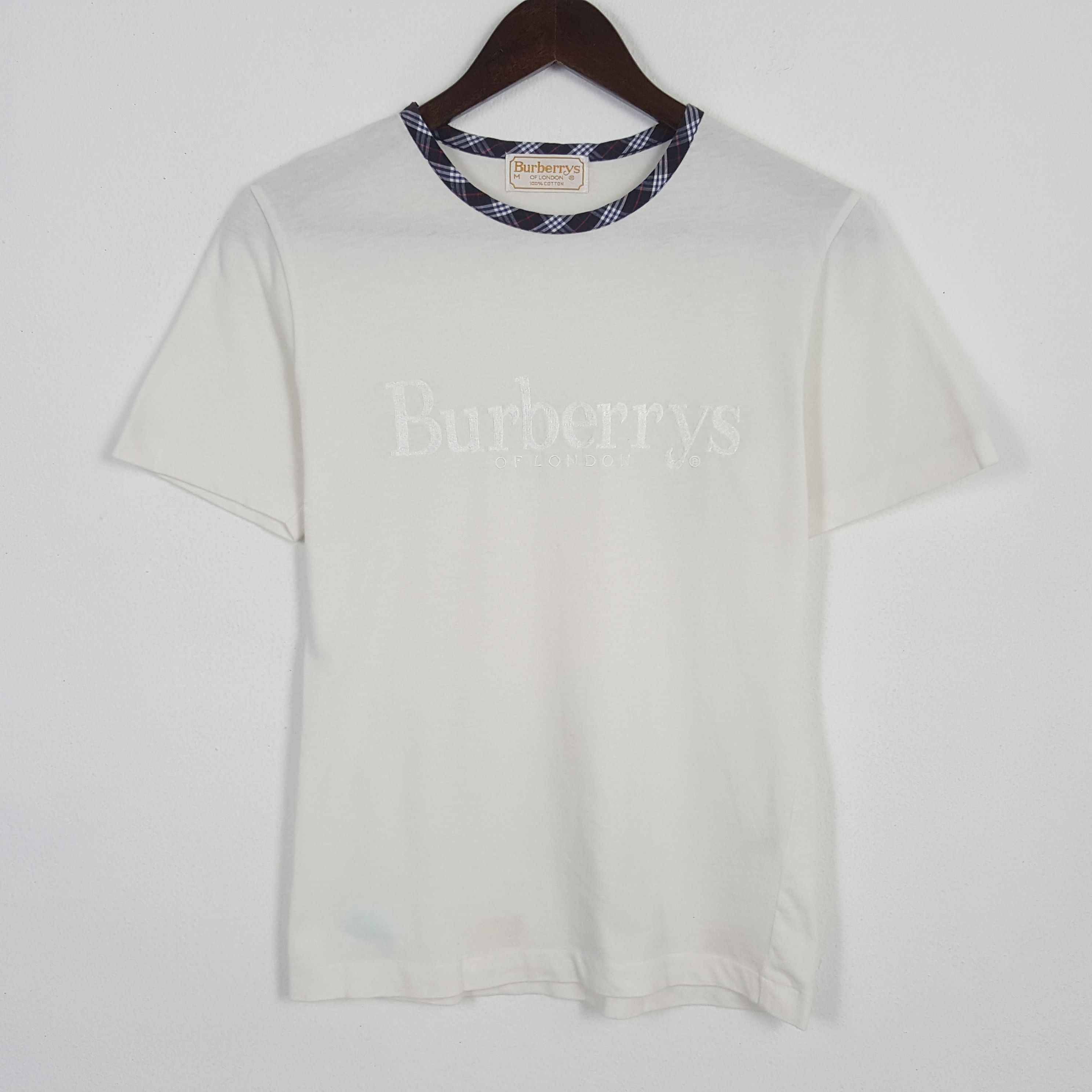 Burberry Vintage Burberrys Of London Nova Check Tshirt Size S / US 4 / IT 40 - 1 Thumbnail