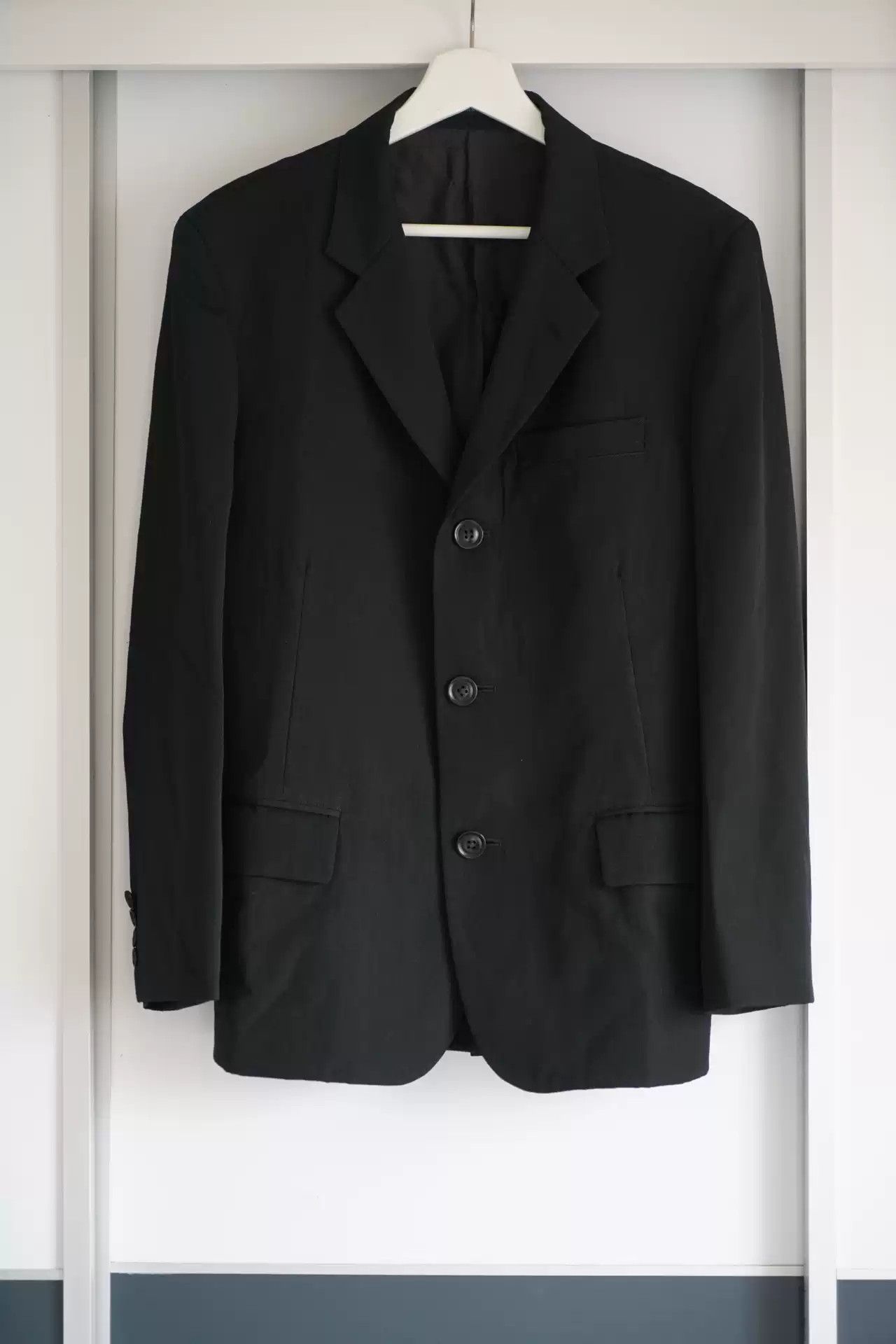 YOHJI YAMAMOTO Size L Beige Cotton Notch Lapel Suit main image 1