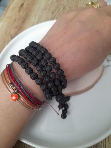 Other Lava Stone Beaded Necklace Size ONE SIZE - 10 Thumbnail