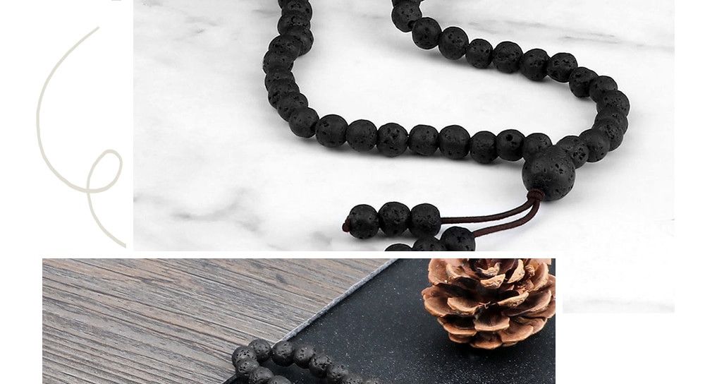 Other Lava Stone Beaded Necklace Size ONE SIZE - 4 Thumbnail