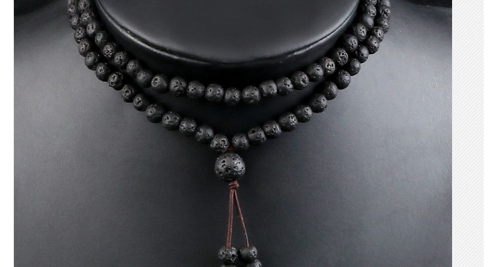 Other Lava Stone Beaded Necklace Size ONE SIZE - 7 Thumbnail