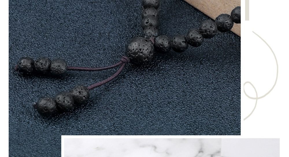 Other Lava Stone Beaded Necklace Size ONE SIZE - 3 Thumbnail