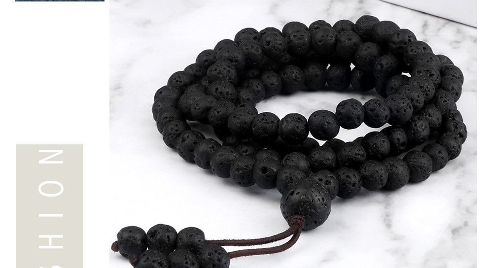 Other Lava Stone Beaded Necklace Size ONE SIZE - 6 Thumbnail