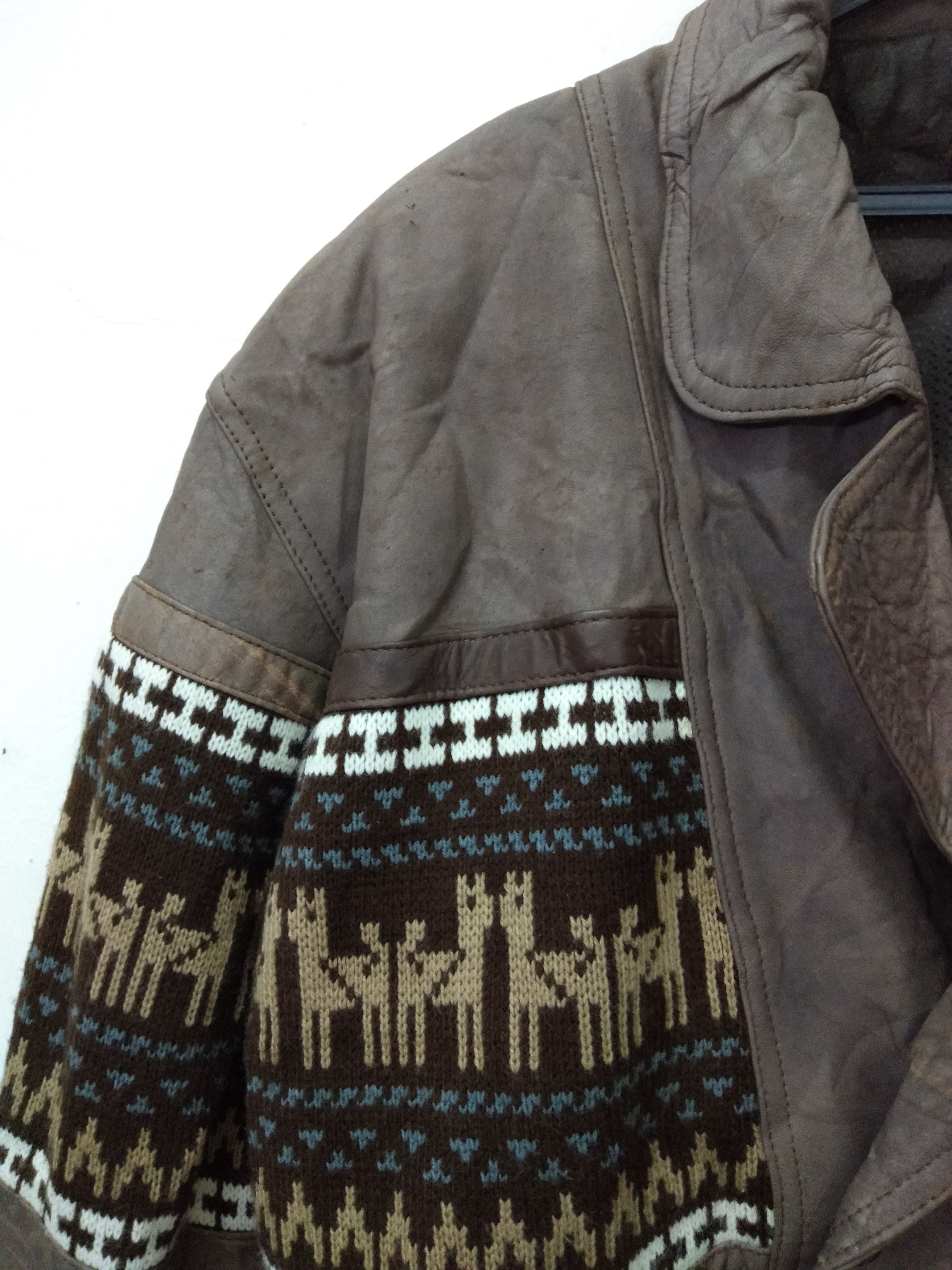 Leather 💥Rare 💥Combination Leather and mix wool Size US M / EU 48-50 / 2 - 4 Thumbnail