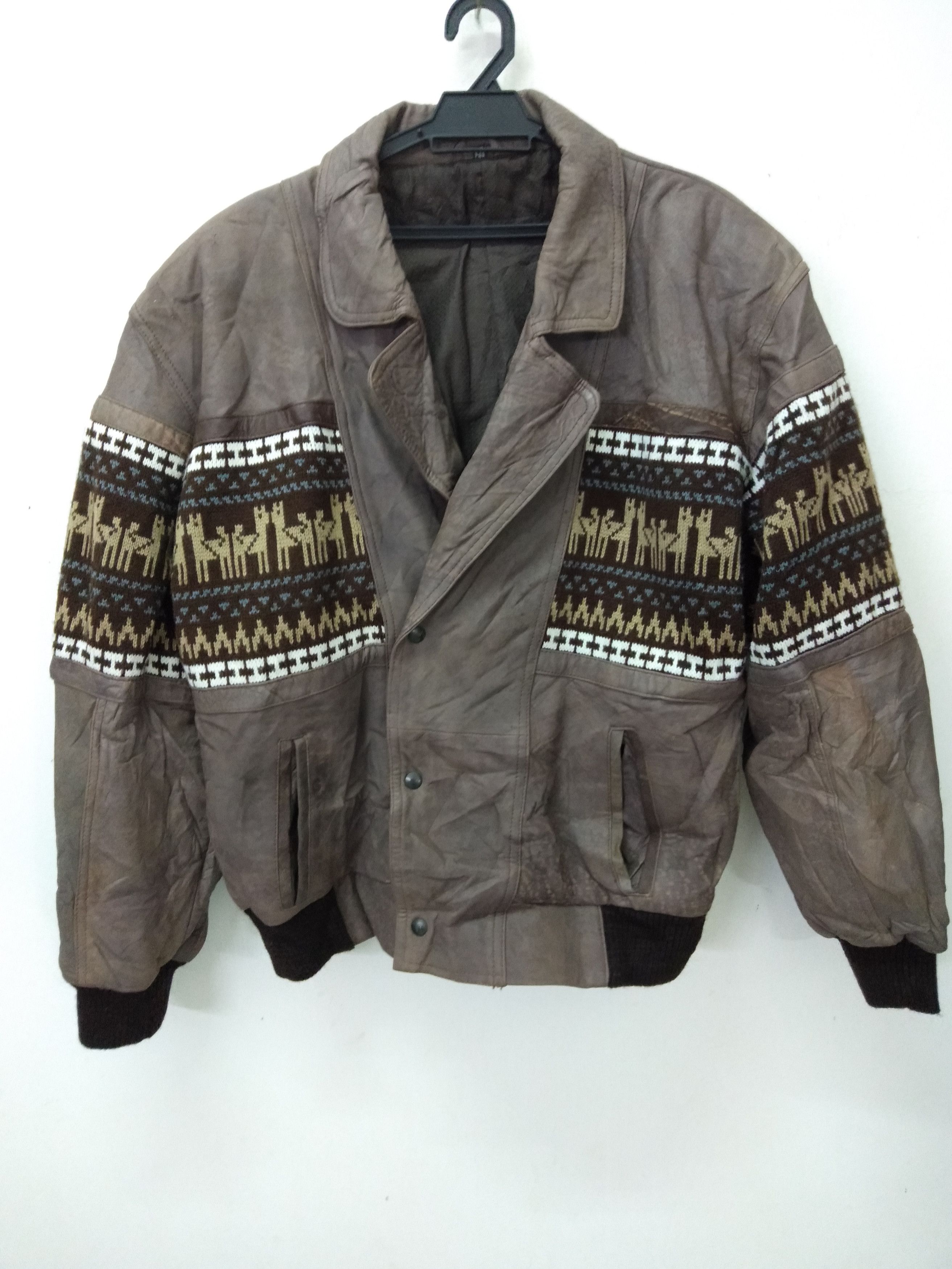 Leather 💥Rare 💥Combination Leather and mix wool Size US M / EU 48-50 / 2 - 2 Thumbnail