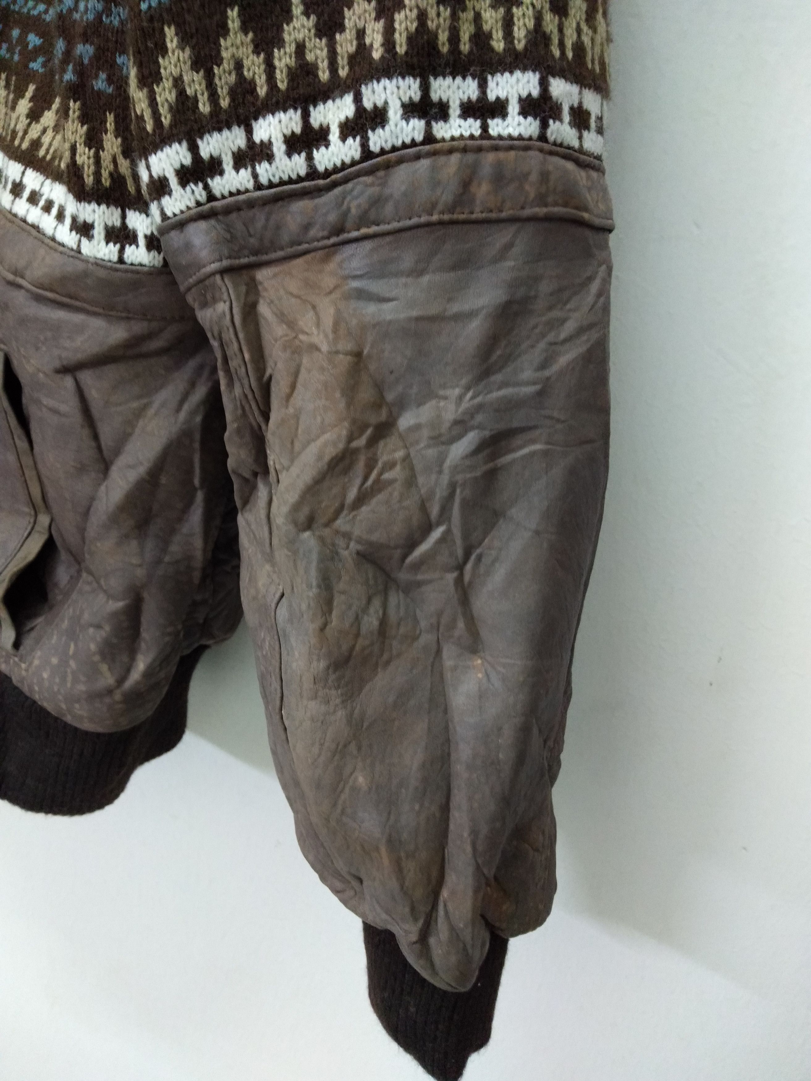 Leather 💥Rare 💥Combination Leather and mix wool Size US M / EU 48-50 / 2 - 6 Thumbnail