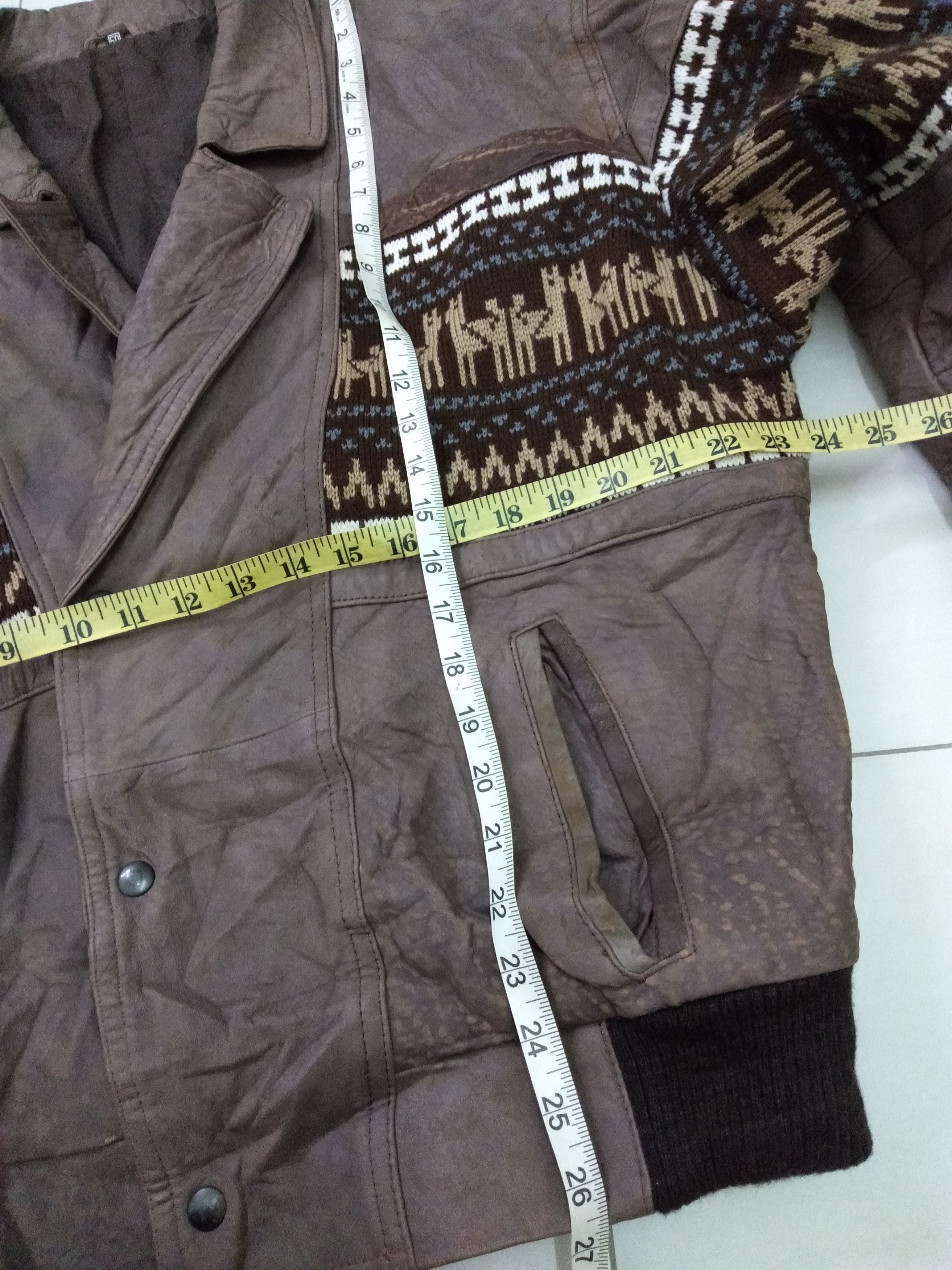 Leather 💥Rare 💥Combination Leather and mix wool Size US M / EU 48-50 / 2 - 10 Thumbnail
