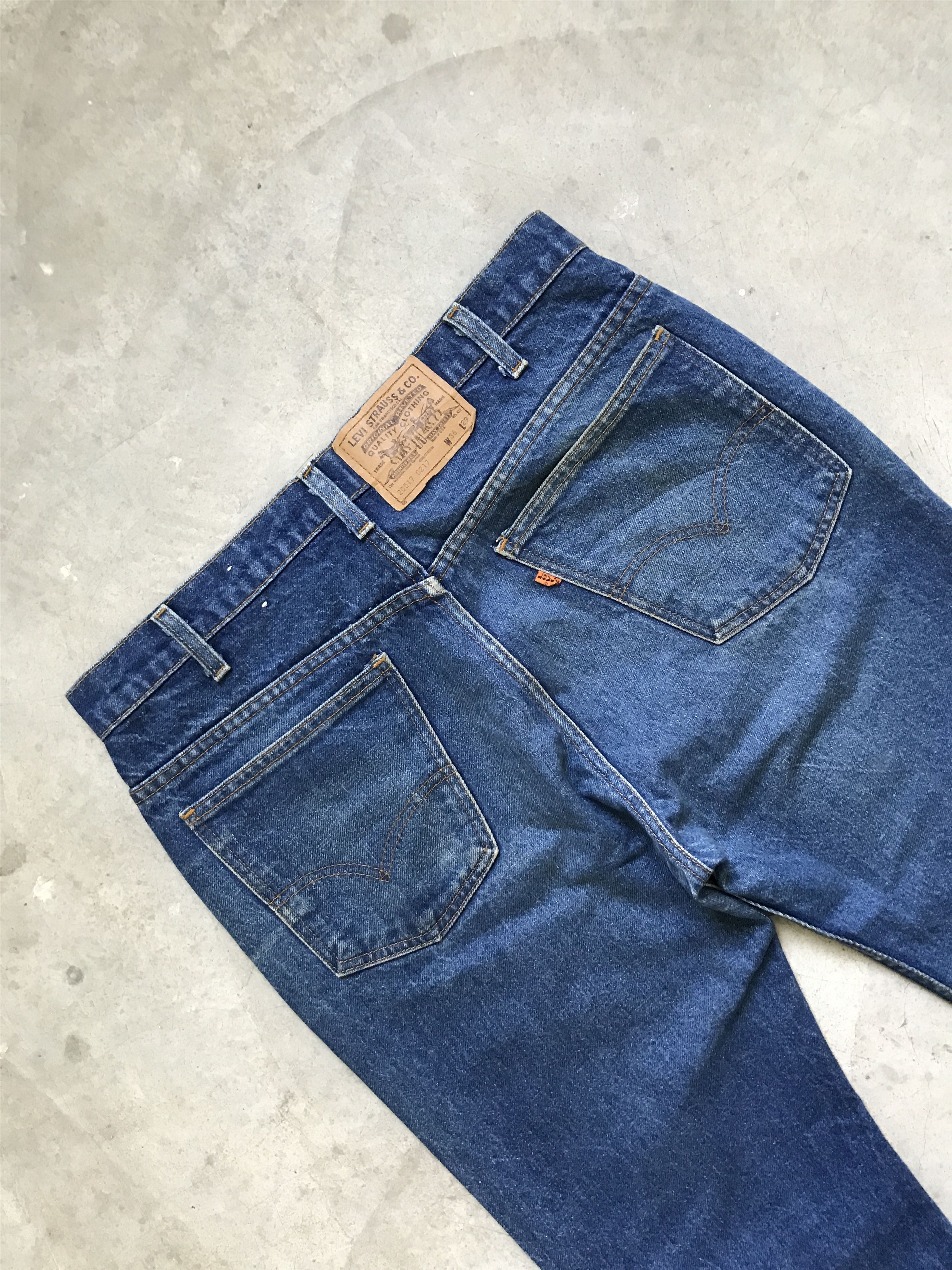 Levi's VLEV73-Vintage 80s Levis 517 Blue Jeans Size US 34 / EU 50 - 7 Thumbnail