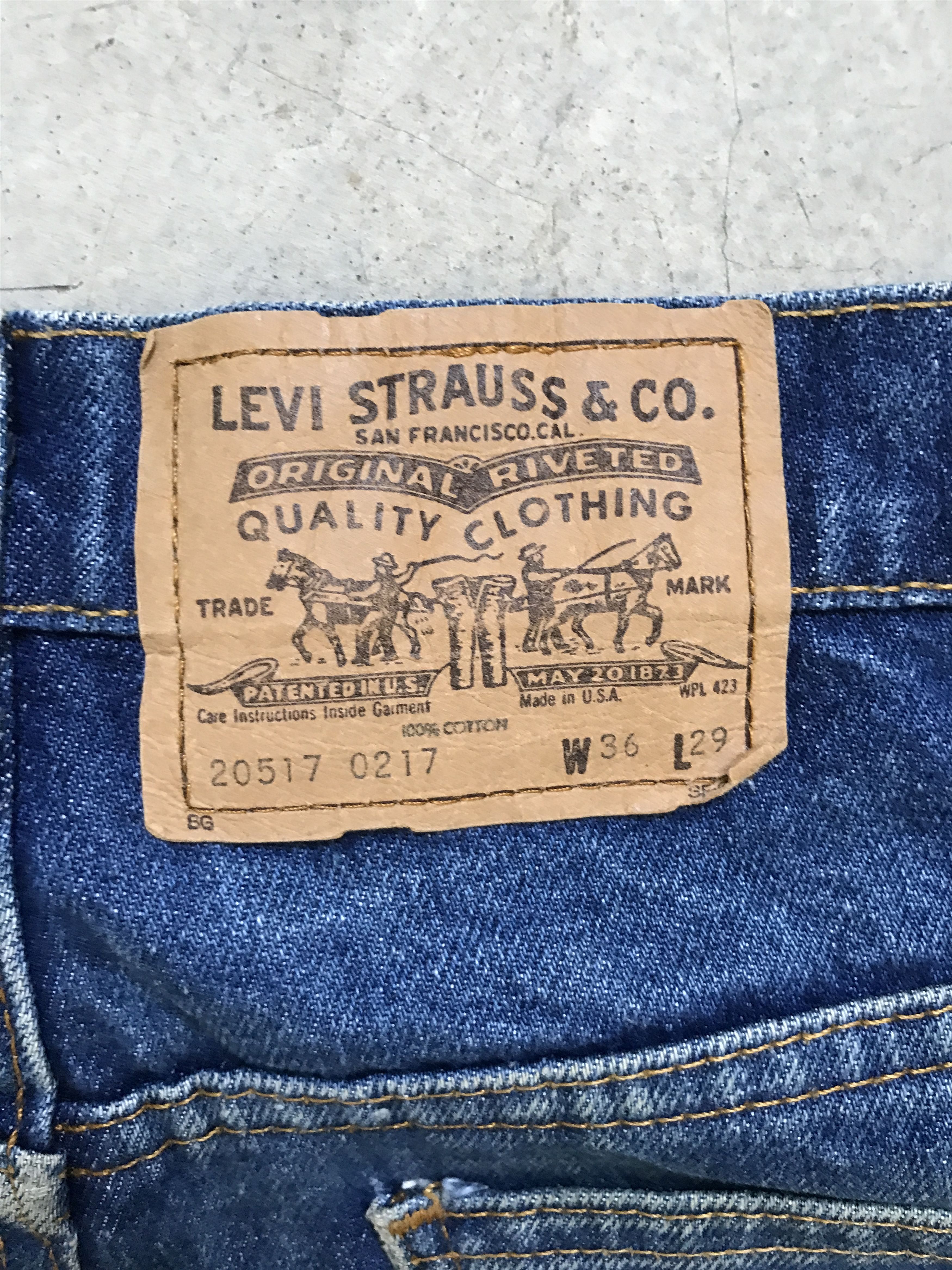 Levi's VLEV73-Vintage 80s Levis 517 Blue Jeans Size US 34 / EU 50 - 10 Thumbnail