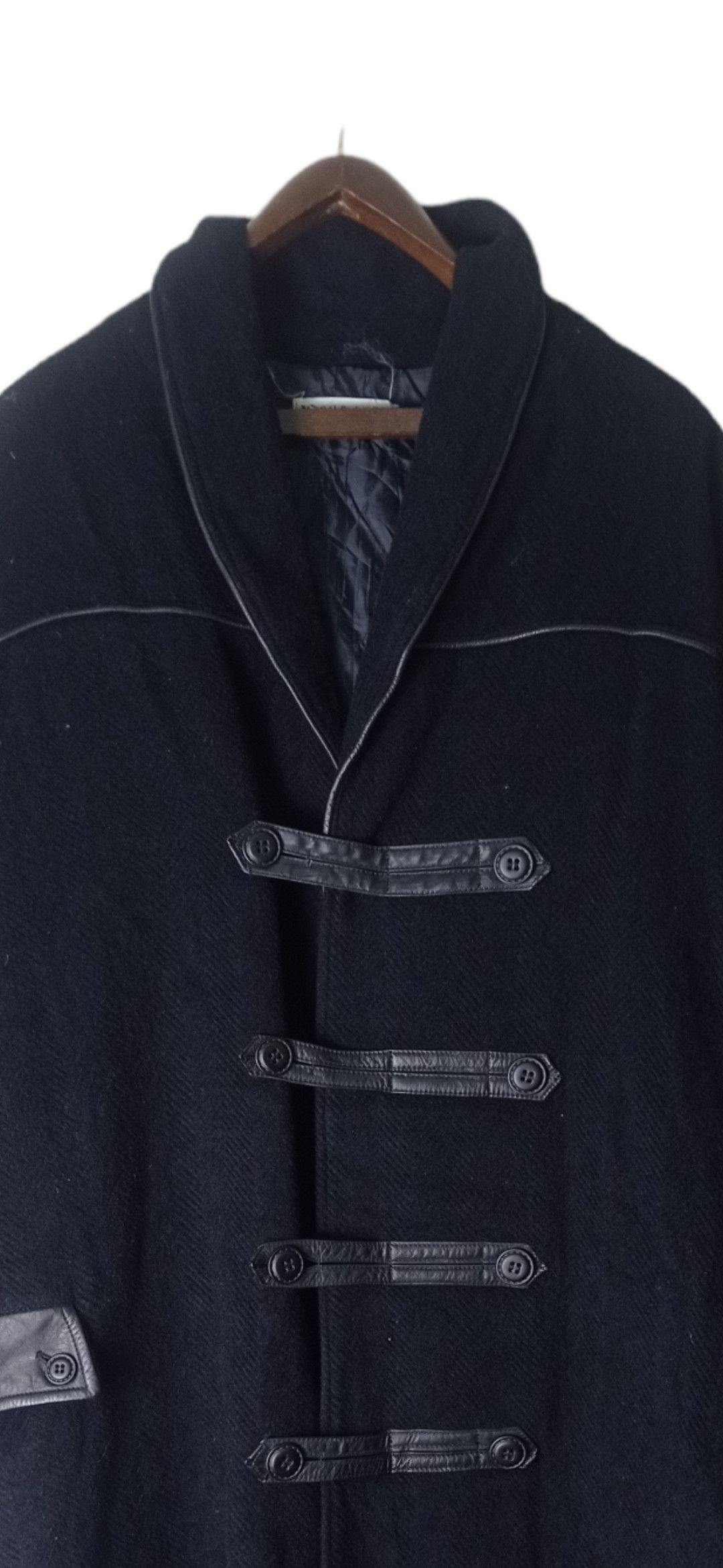 Japanese Brand Vintage Kansai Yamamoto Wool trench coat Elegant style Size US XL / EU 56 / 4 - 10 Thumbnail
