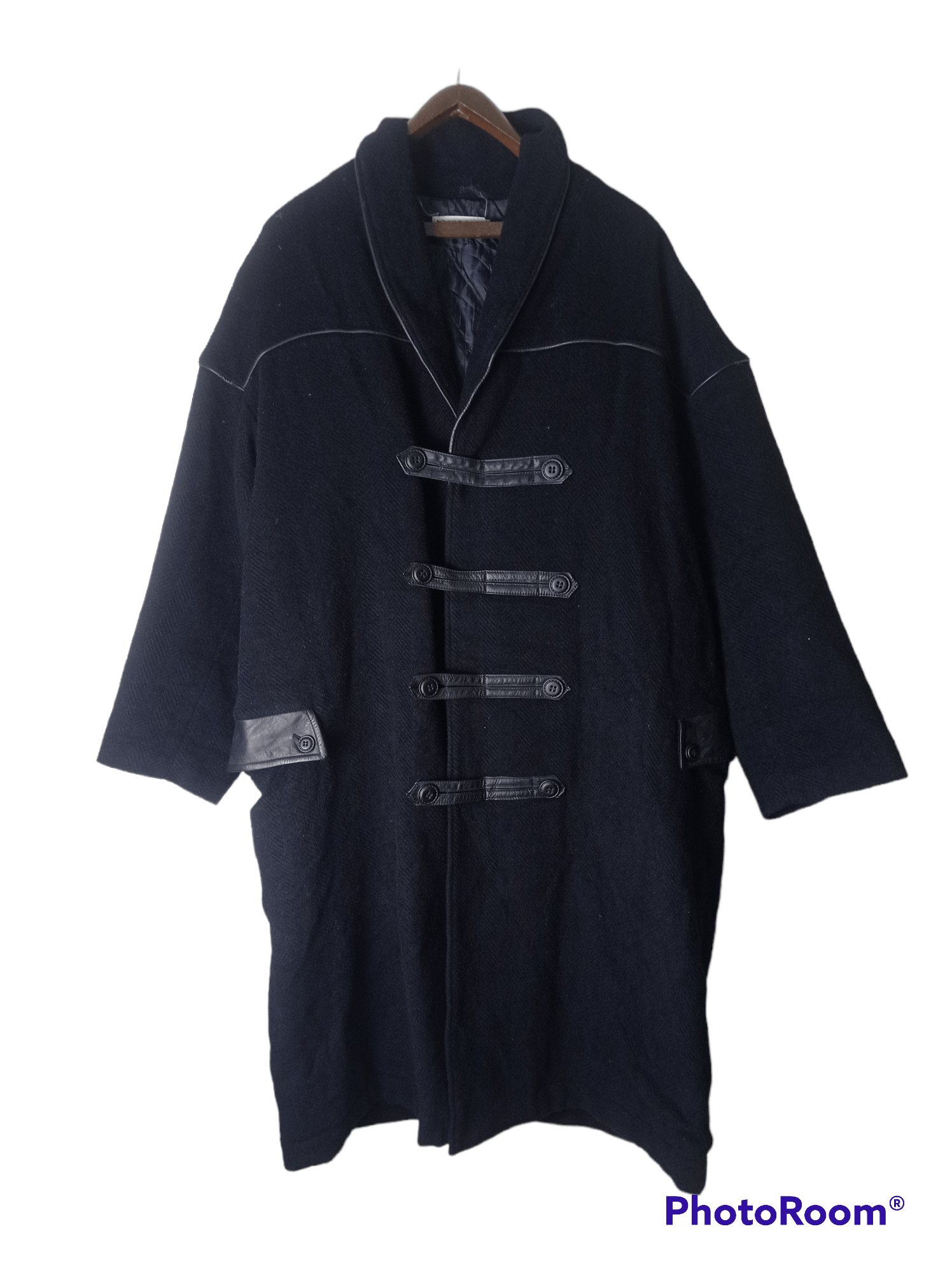 Japanese Brand Vintage Kansai Yamamoto Wool trench coat Elegant style Size US XL / EU 56 / 4 - 1 Thumbnail