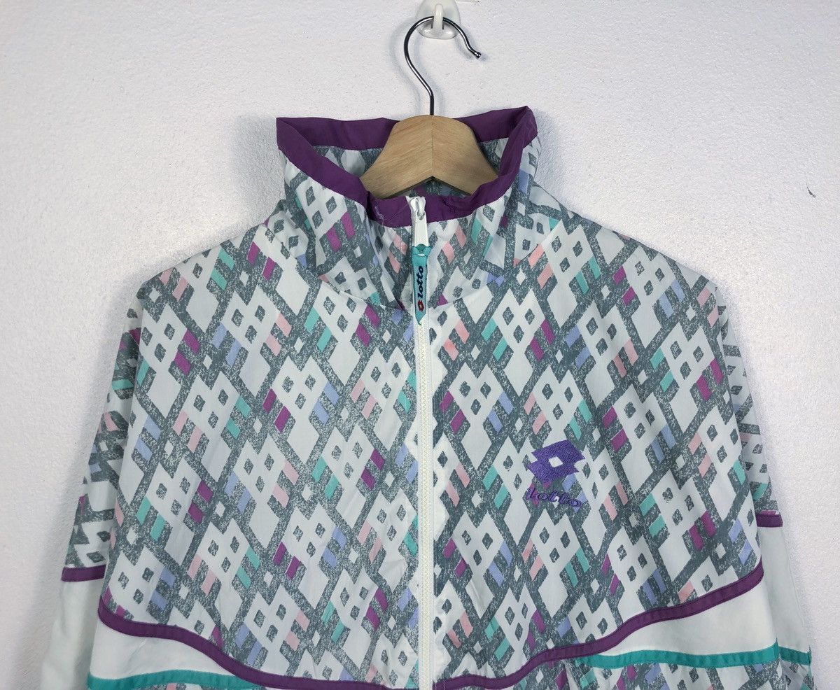 Lotto Sport Rare Vintage Lotto Tennis Italiano Full Print Jacket Size US XL / EU 56 / 4 - 2 Thumbnail