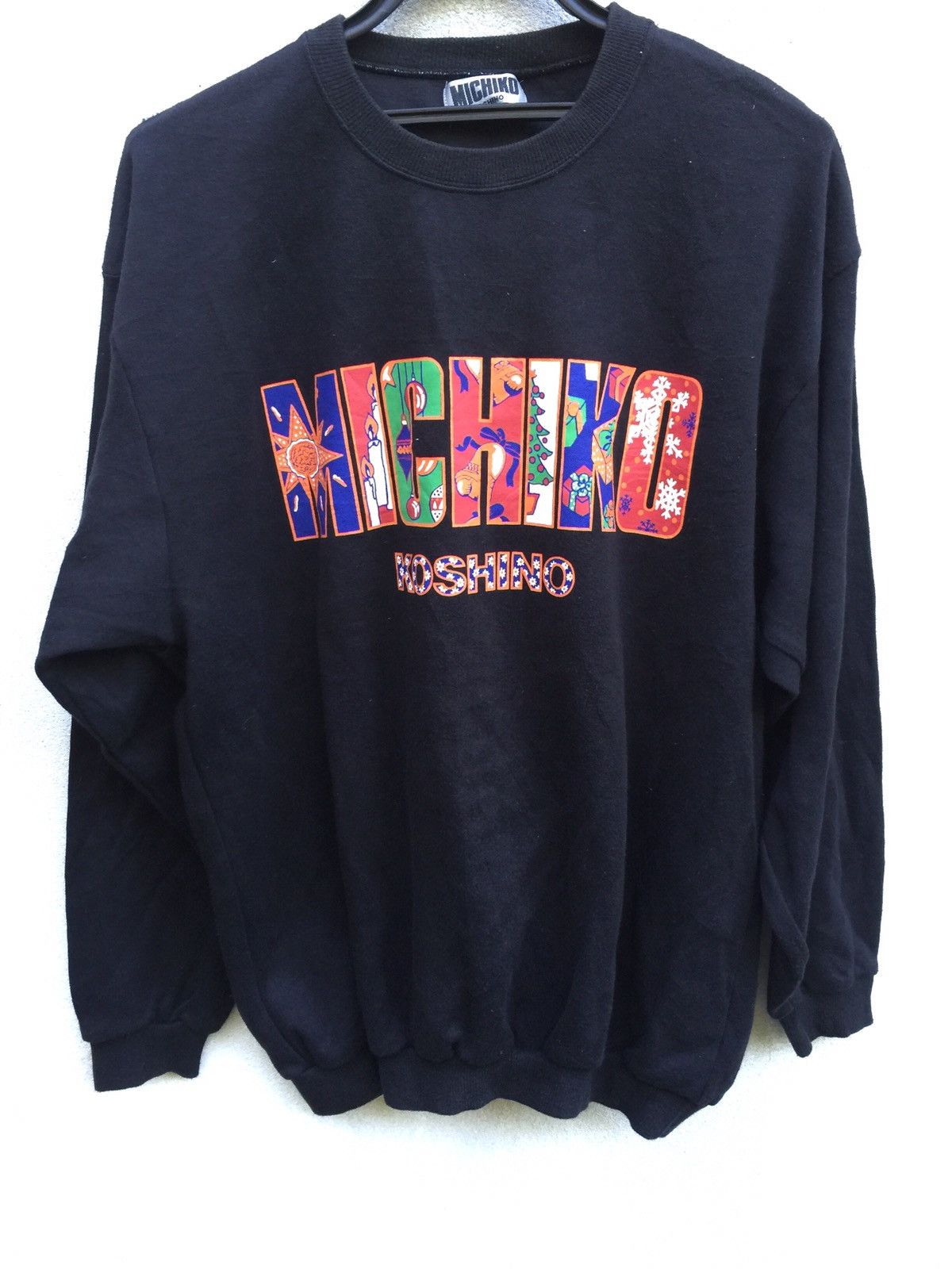 Japanese Brand × Michiko Koshino London × Vintage 🔥Binding Now🔥Michiko Koshino spellout sweatshirt Size US S / EU 44-46 / 1 - 1 Thumbnail