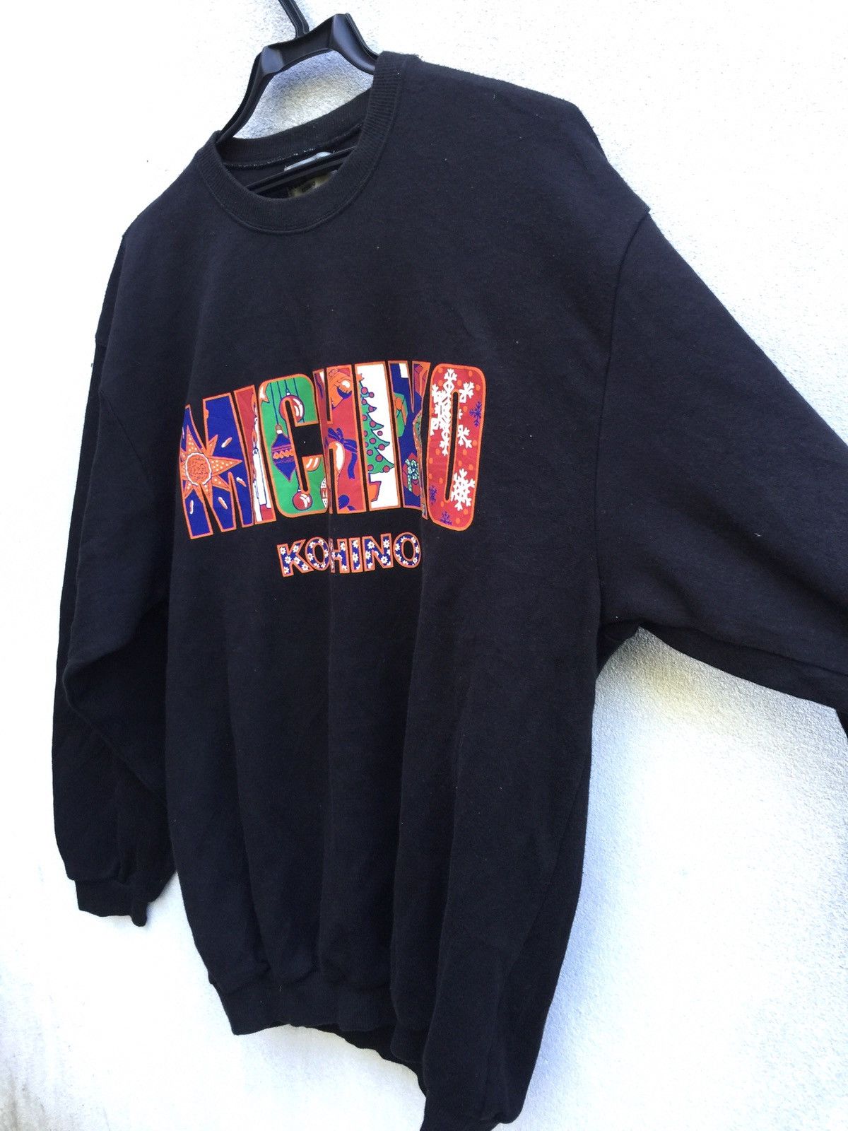 Japanese Brand × Michiko Koshino London × Vintage 🔥Binding Now🔥Michiko Koshino spellout sweatshirt Size US S / EU 44-46 / 1 - 2 Thumbnail