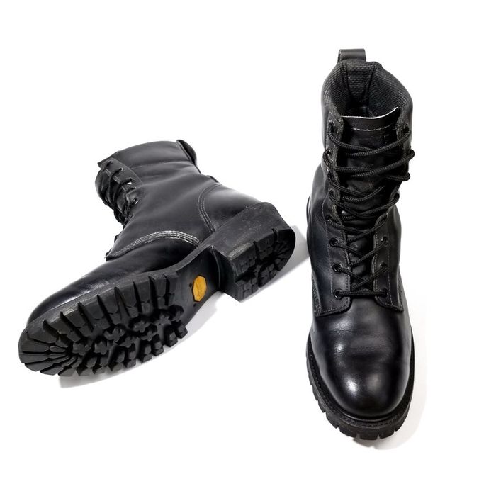 Vintage RARE Harley Davidson Black Biker Moto Logger Vibram Boots | Grailed