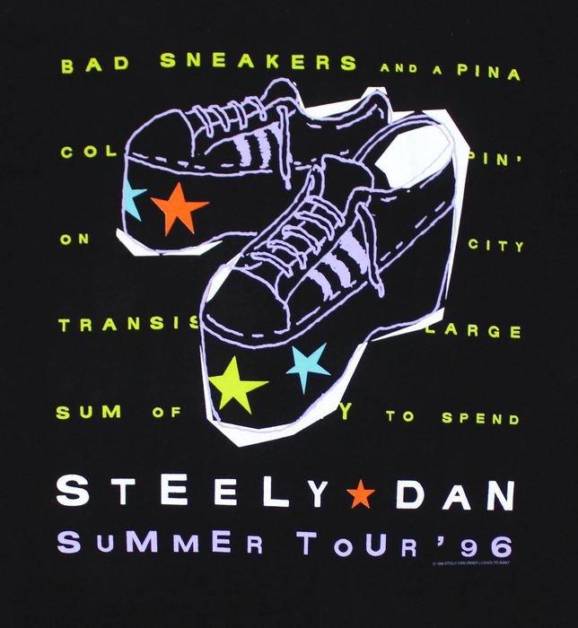 Vintage Vintage Steely Dan Bad Sneakers 1996 Tour TShirt Grailed
