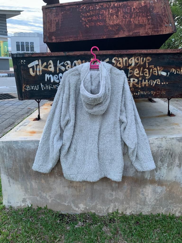 Japanese Brand Open Dich Faux Fur Fleece hoodie Size US L / EU 52-54 / 3 - 2 Thumbnail