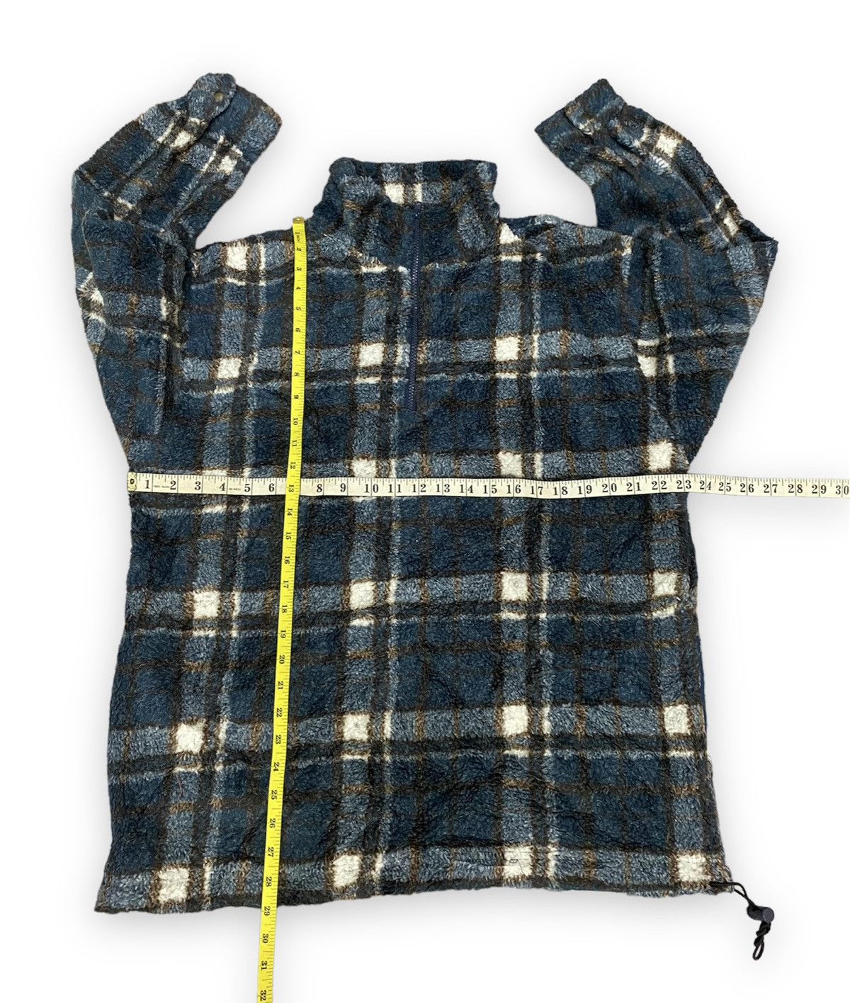 Japanese Brand Vintage Multicolour Checkered Shaggy Fleece Jacket Size US L / EU 52-54 / 3 - 11 Thumbnail