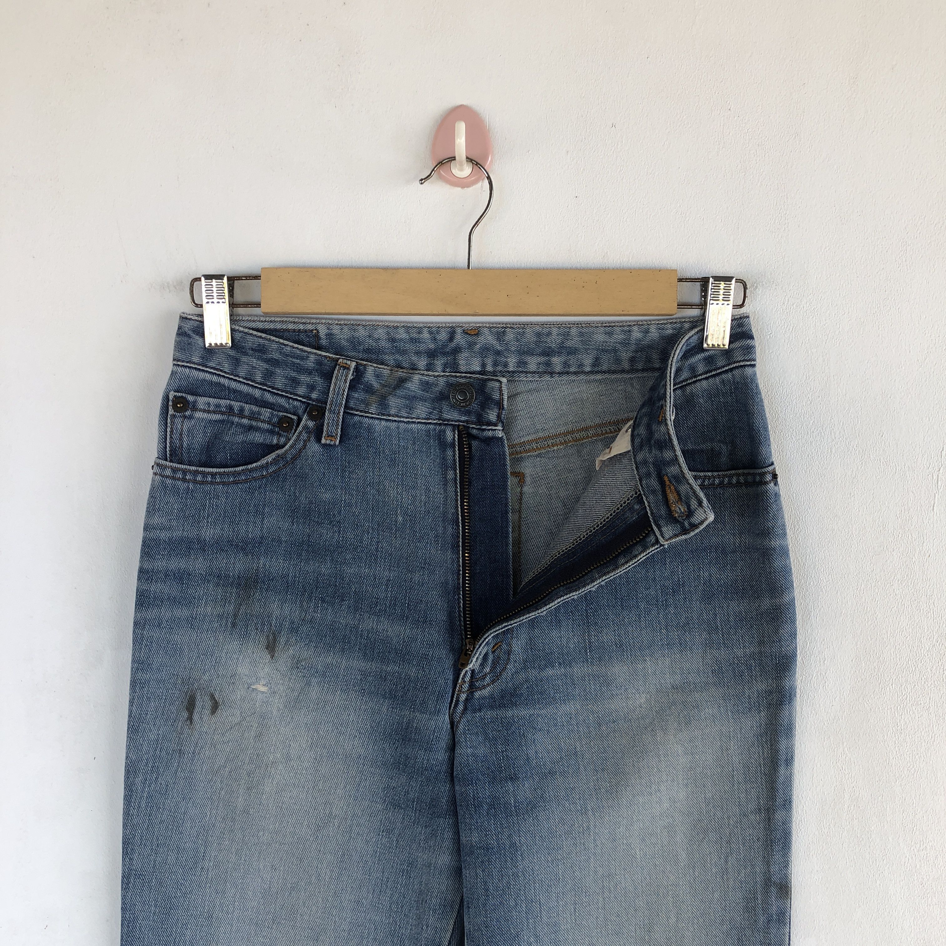 Japanese Brand Vintage Flare Bobson Jeans Wide Leg Denim Boot Cut Pants Size 28" / US 6 / IT 42 - 8 Thumbnail