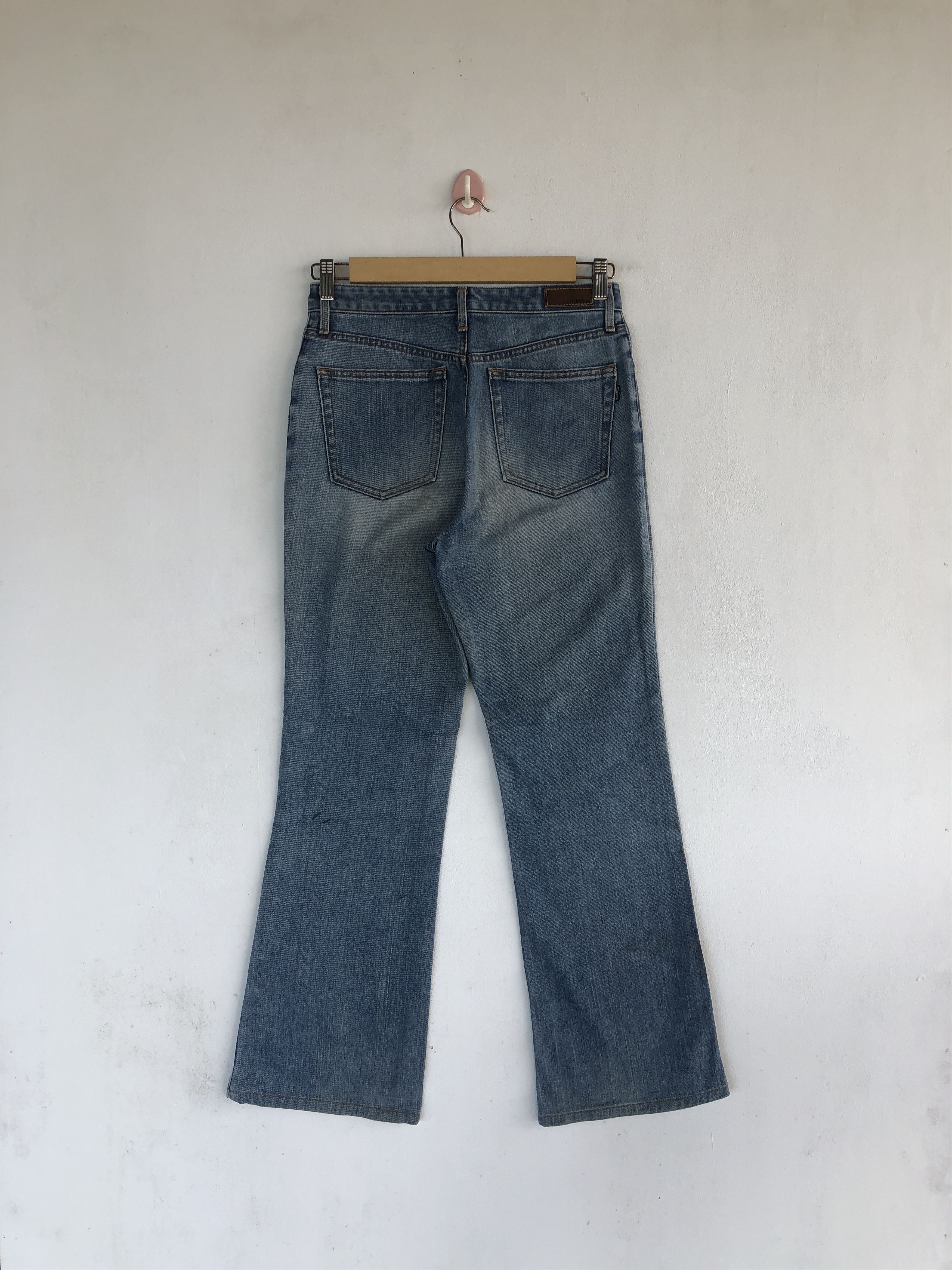 Japanese Brand Vintage Flare Bobson Jeans Wide Leg Denim Boot Cut Pants Size 28" / US 6 / IT 42 - 2 Thumbnail