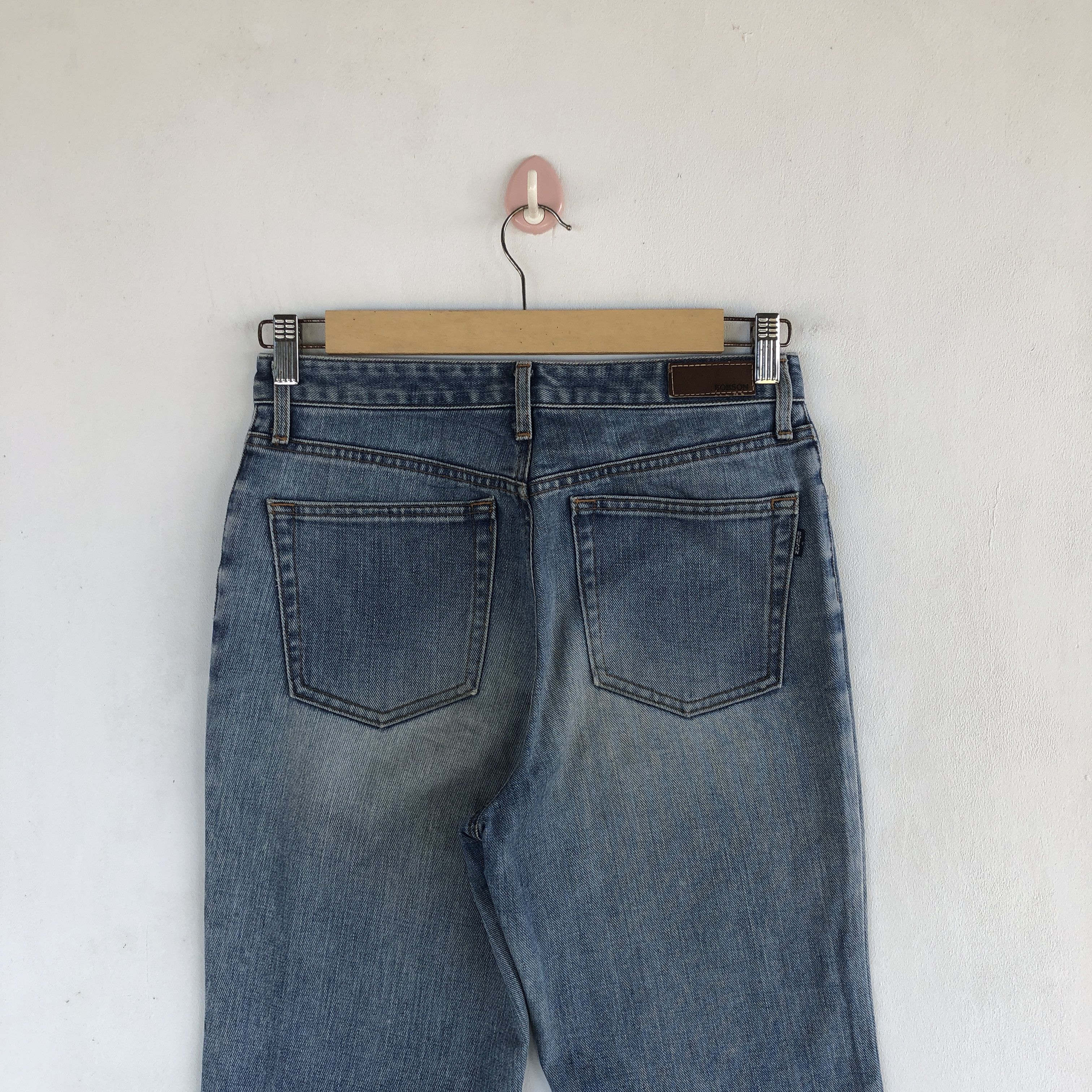 Japanese Brand Vintage Flare Bobson Jeans Wide Leg Denim Boot Cut Pants Size 28" / US 6 / IT 42 - 4 Thumbnail