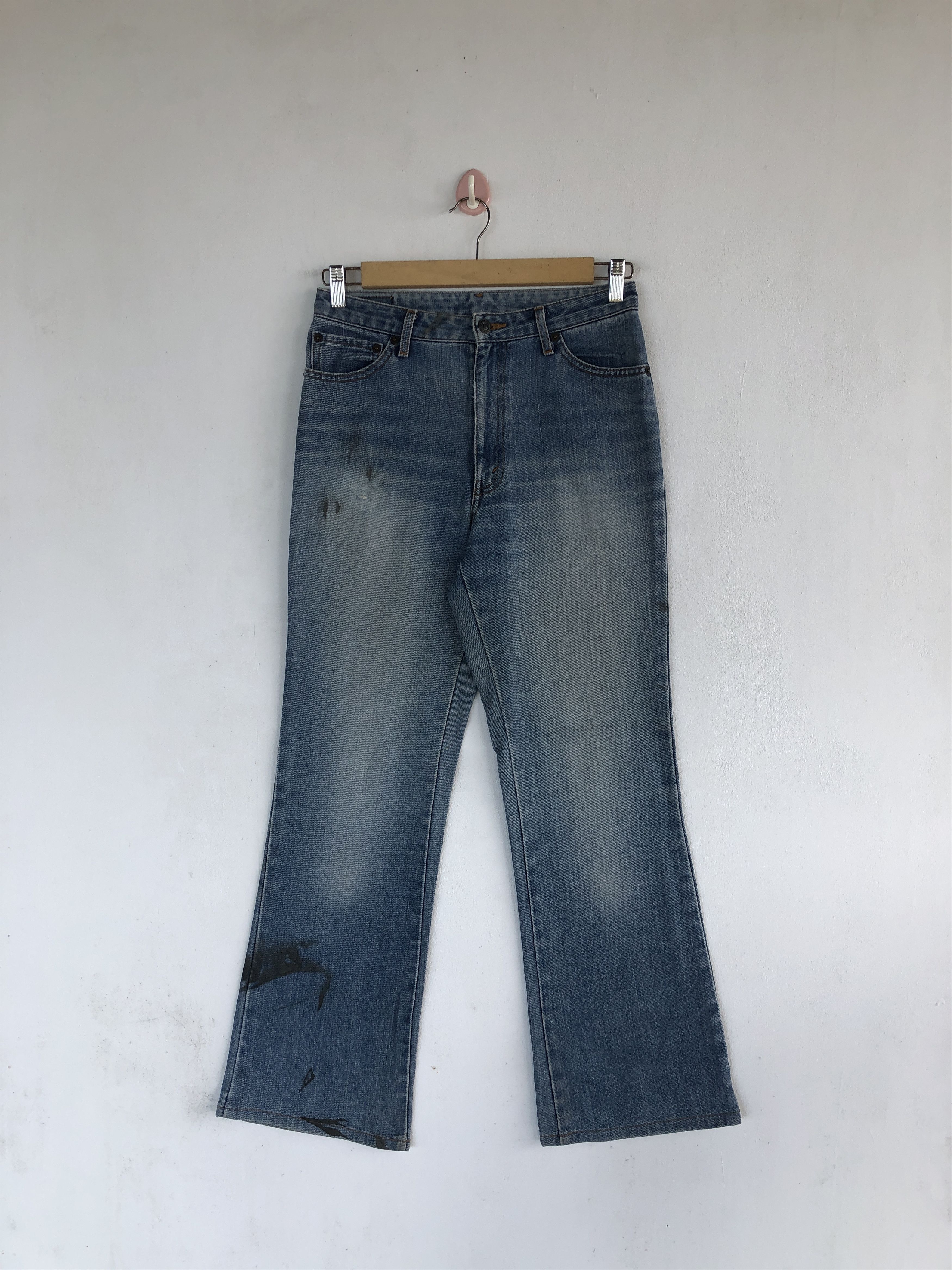 Japanese Brand Vintage Flare Bobson Jeans Wide Leg Denim Boot Cut Pants Size 28" / US 6 / IT 42 - 1 Thumbnail