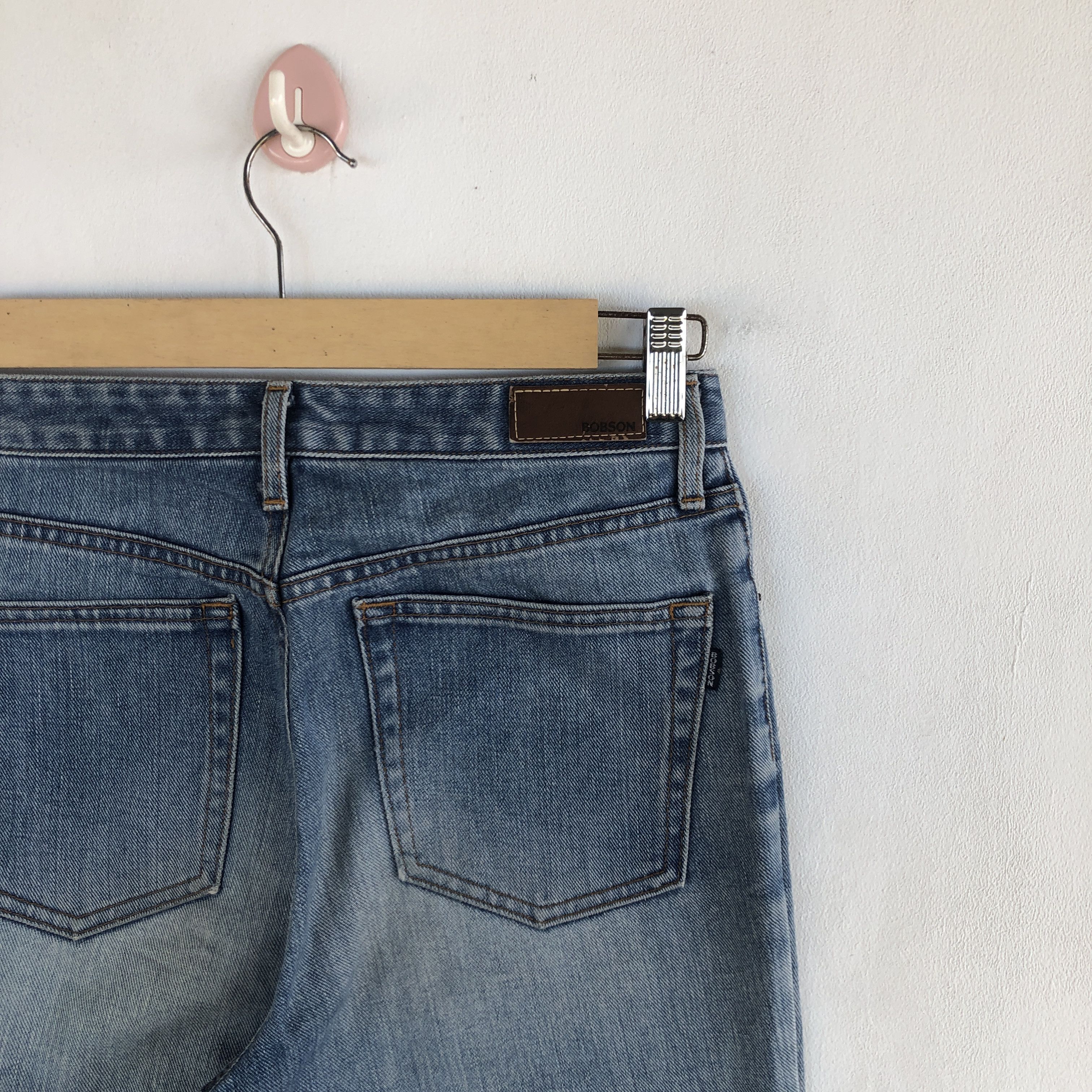 Japanese Brand Vintage Flare Bobson Jeans Wide Leg Denim Boot Cut Pants Size 28" / US 6 / IT 42 - 7 Thumbnail