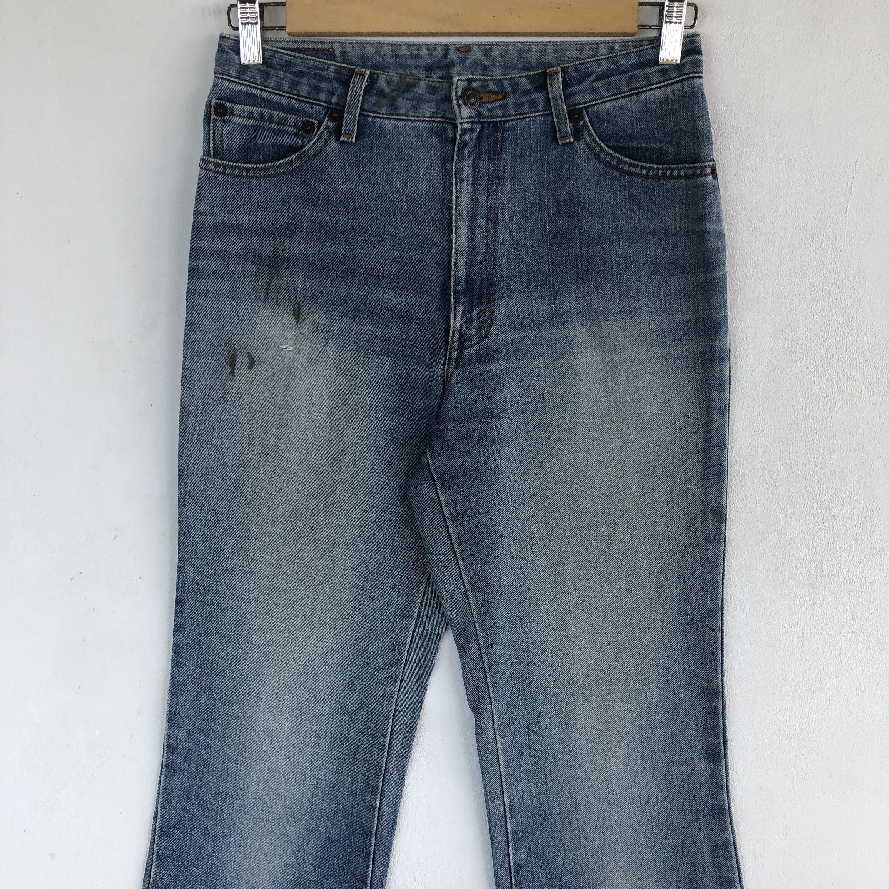 Japanese Brand Vintage Flare Bobson Jeans Wide Leg Denim Boot Cut Pants Size 28" / US 6 / IT 42 - 5 Thumbnail